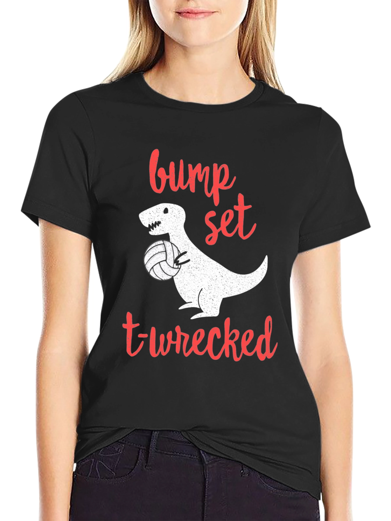 Bump Set T-Wrecked Volleyball T-Shirt