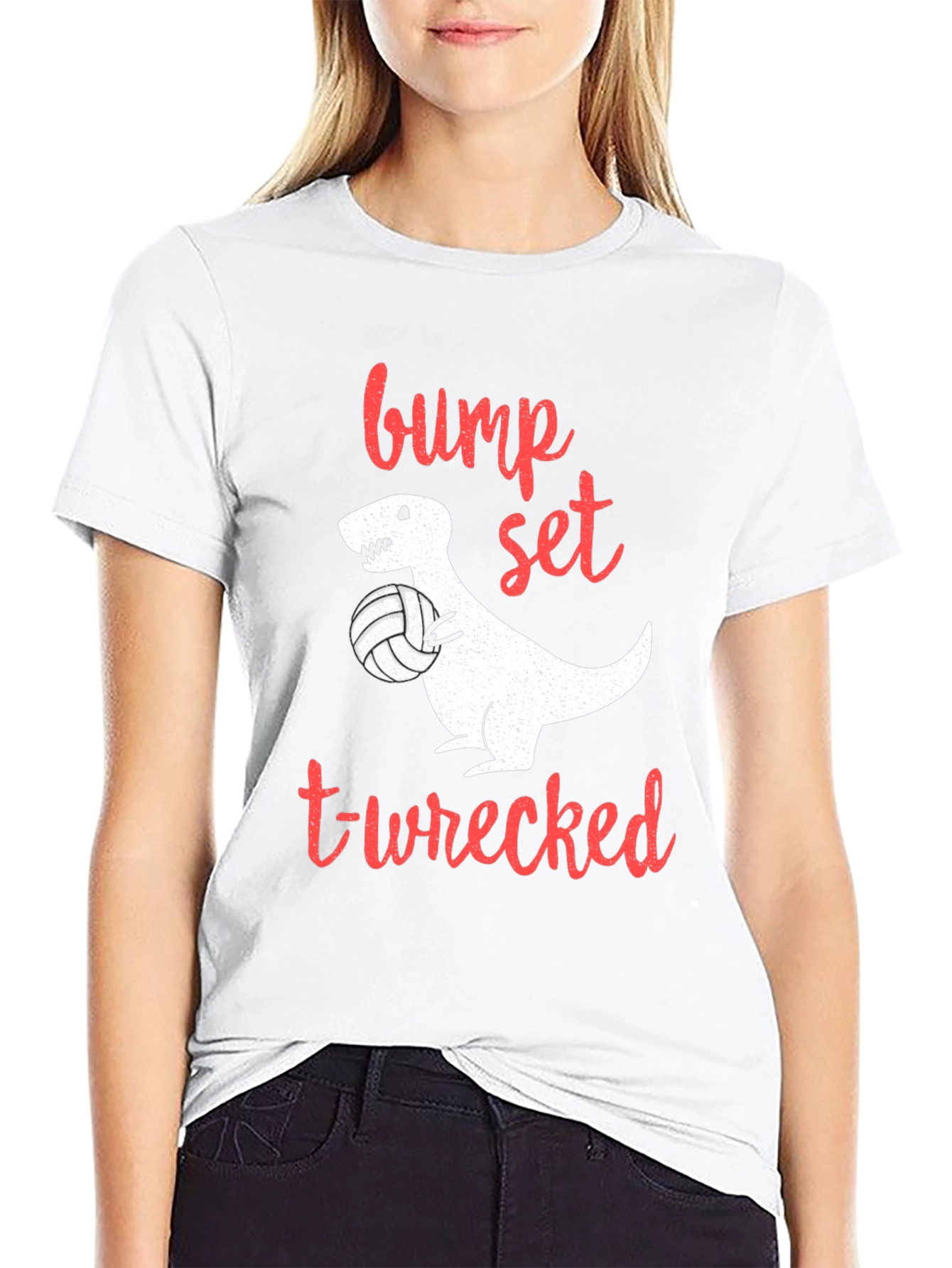 Bump Set T-Wrecked Volleyball T-Shirt