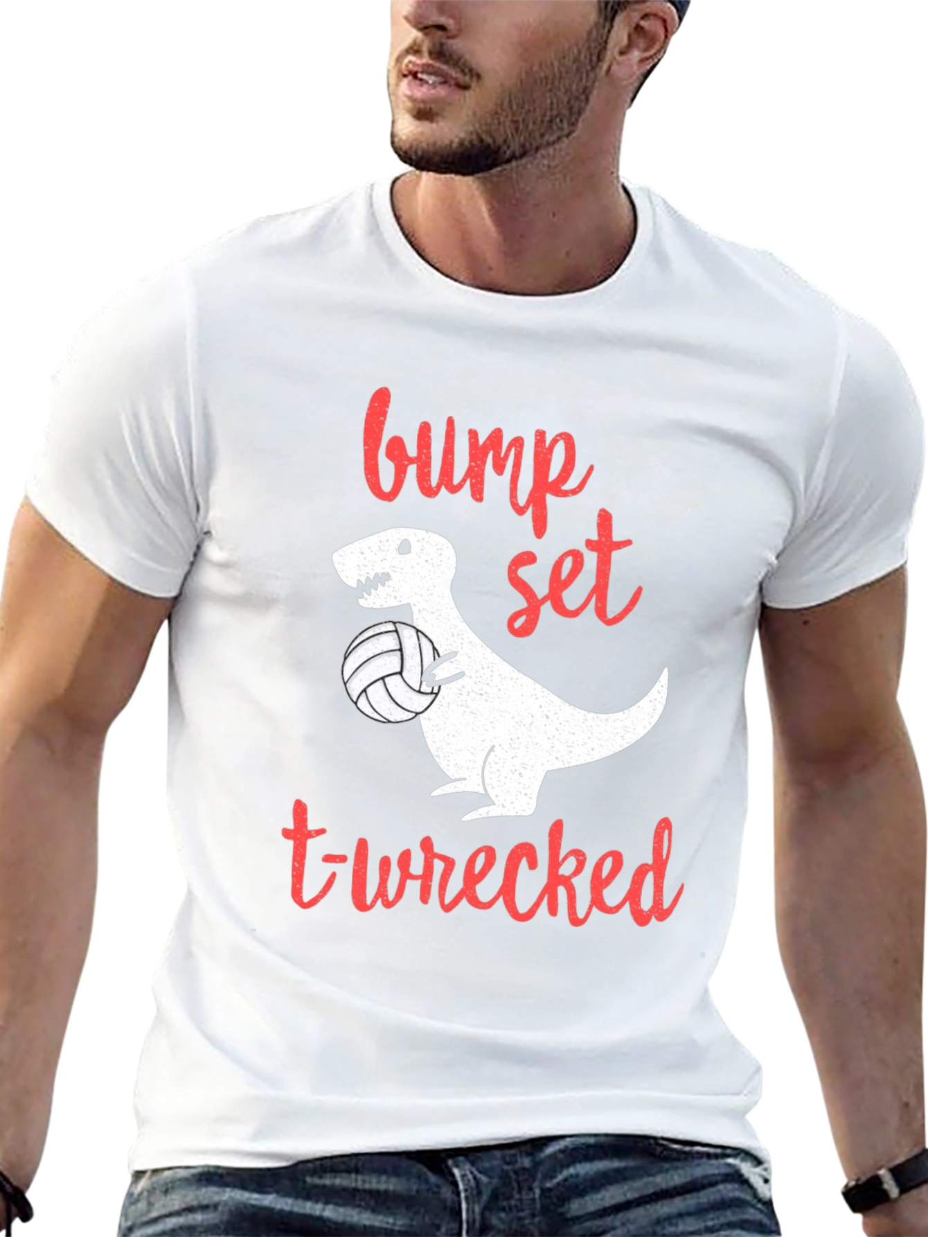Bump Set T-Wrecked Volleyball T-Shirt