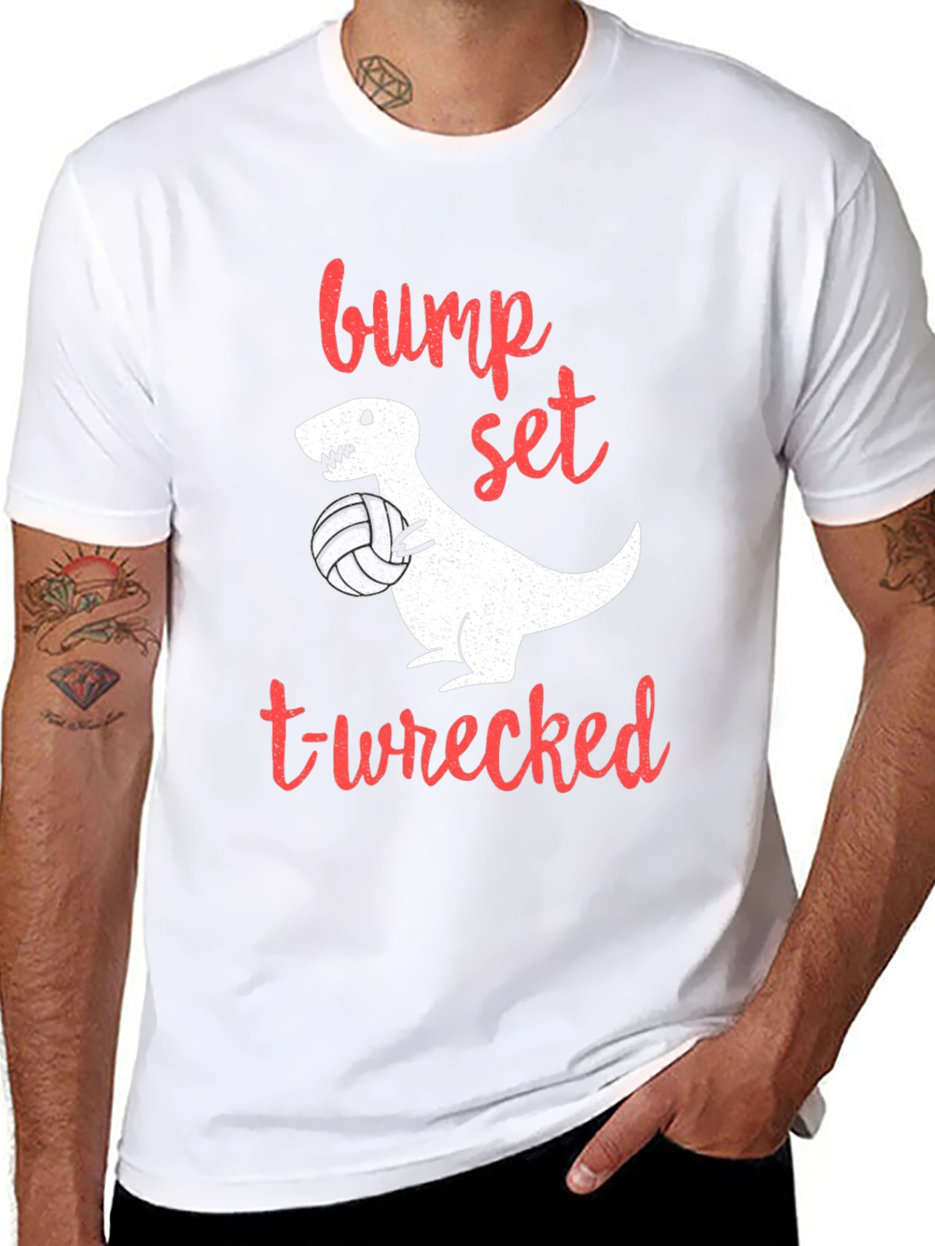 Bump Set T-Wrecked Volleyball T-Shirt
