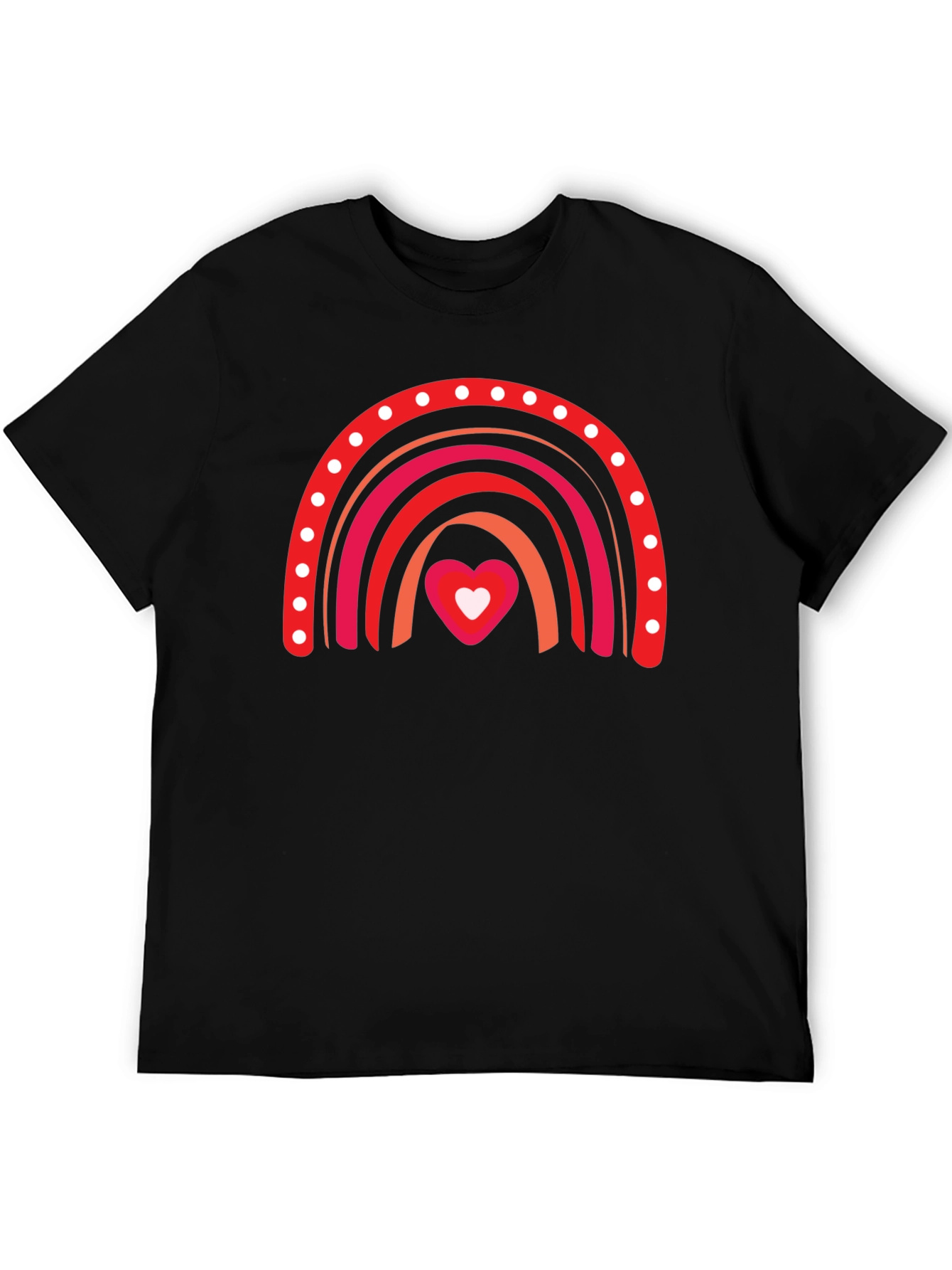Love Rainbow Black T-Shirt