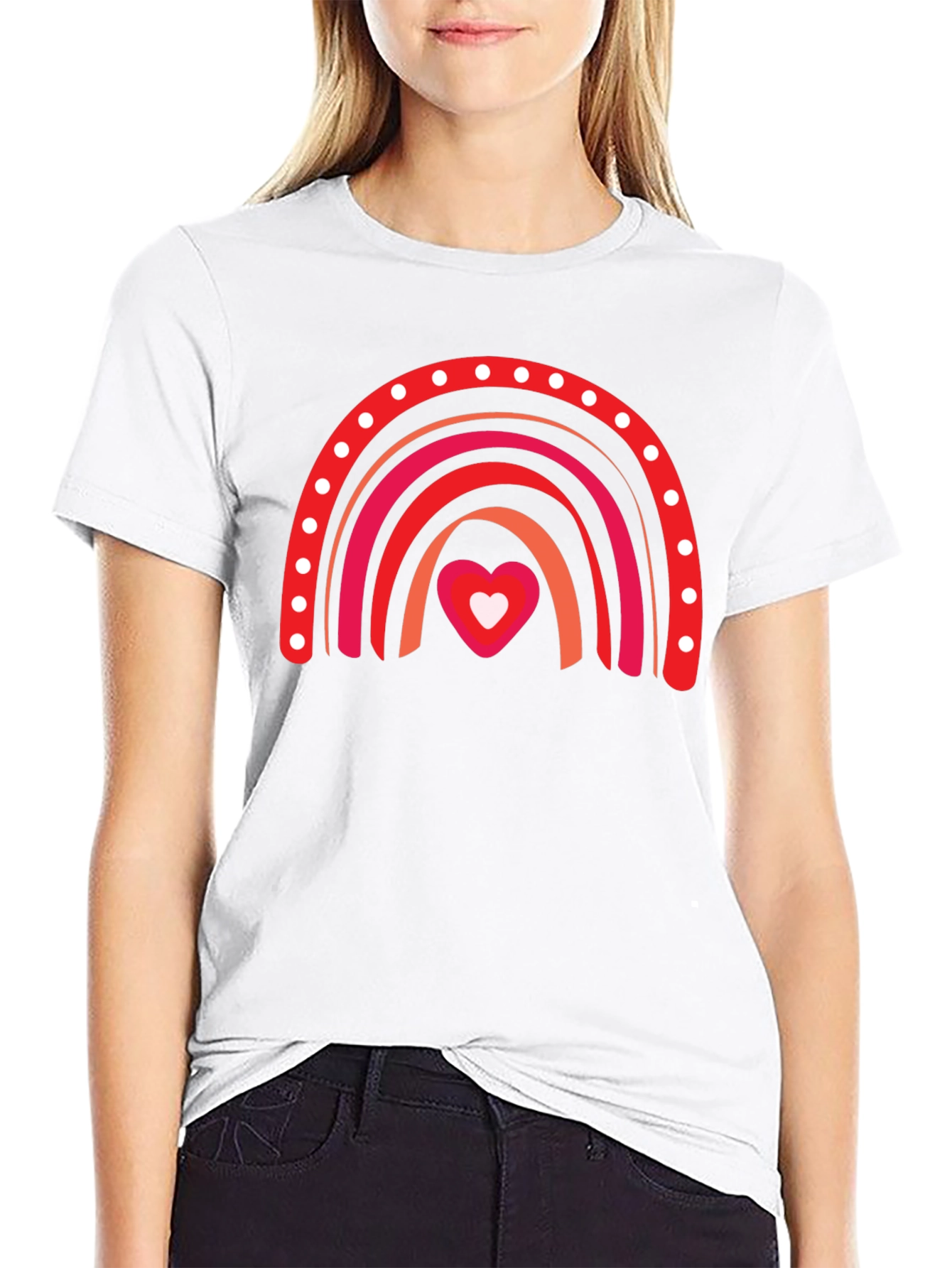 Love Rainbow Black T-Shirt