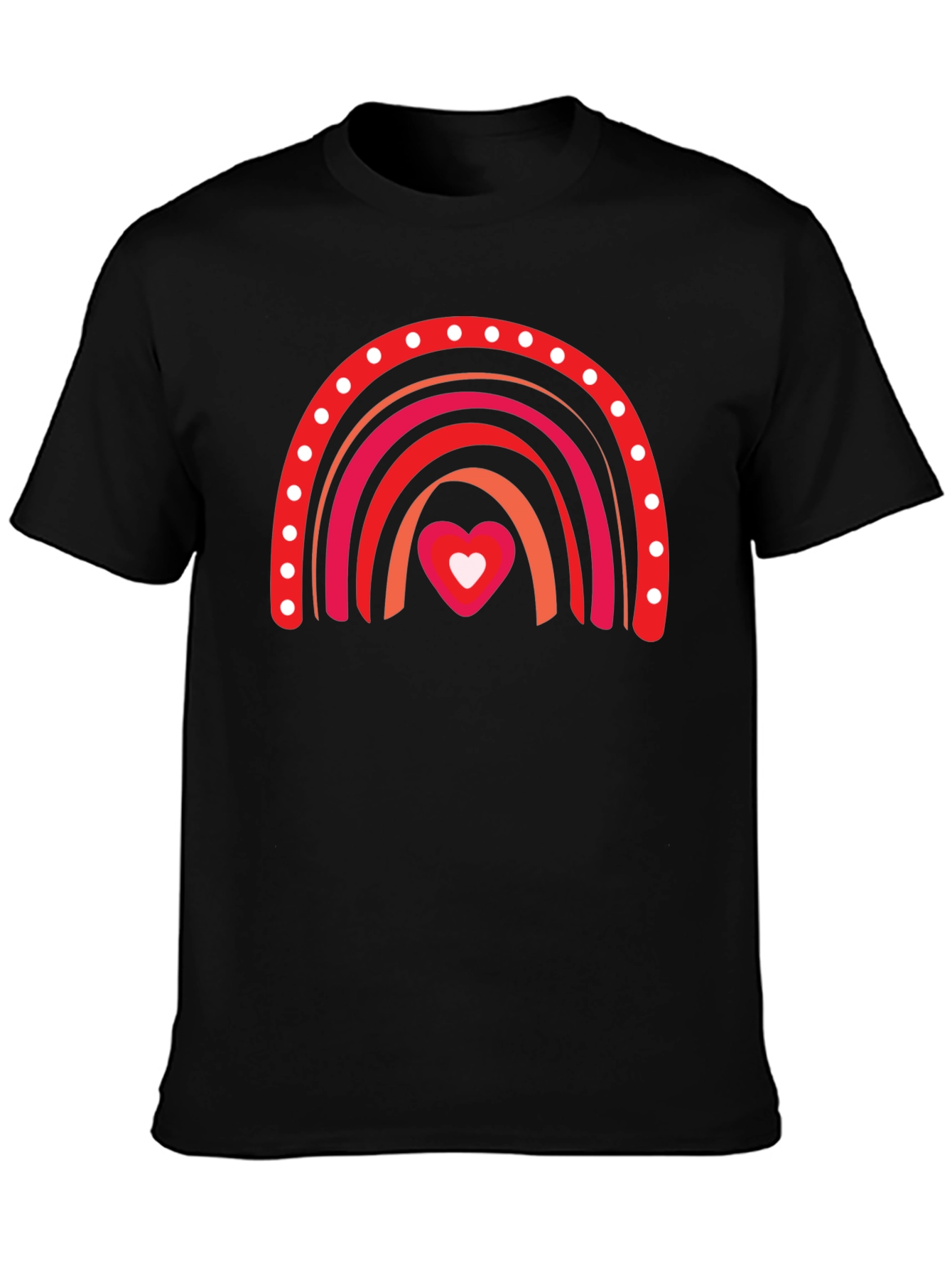Love Rainbow Black T-Shirt