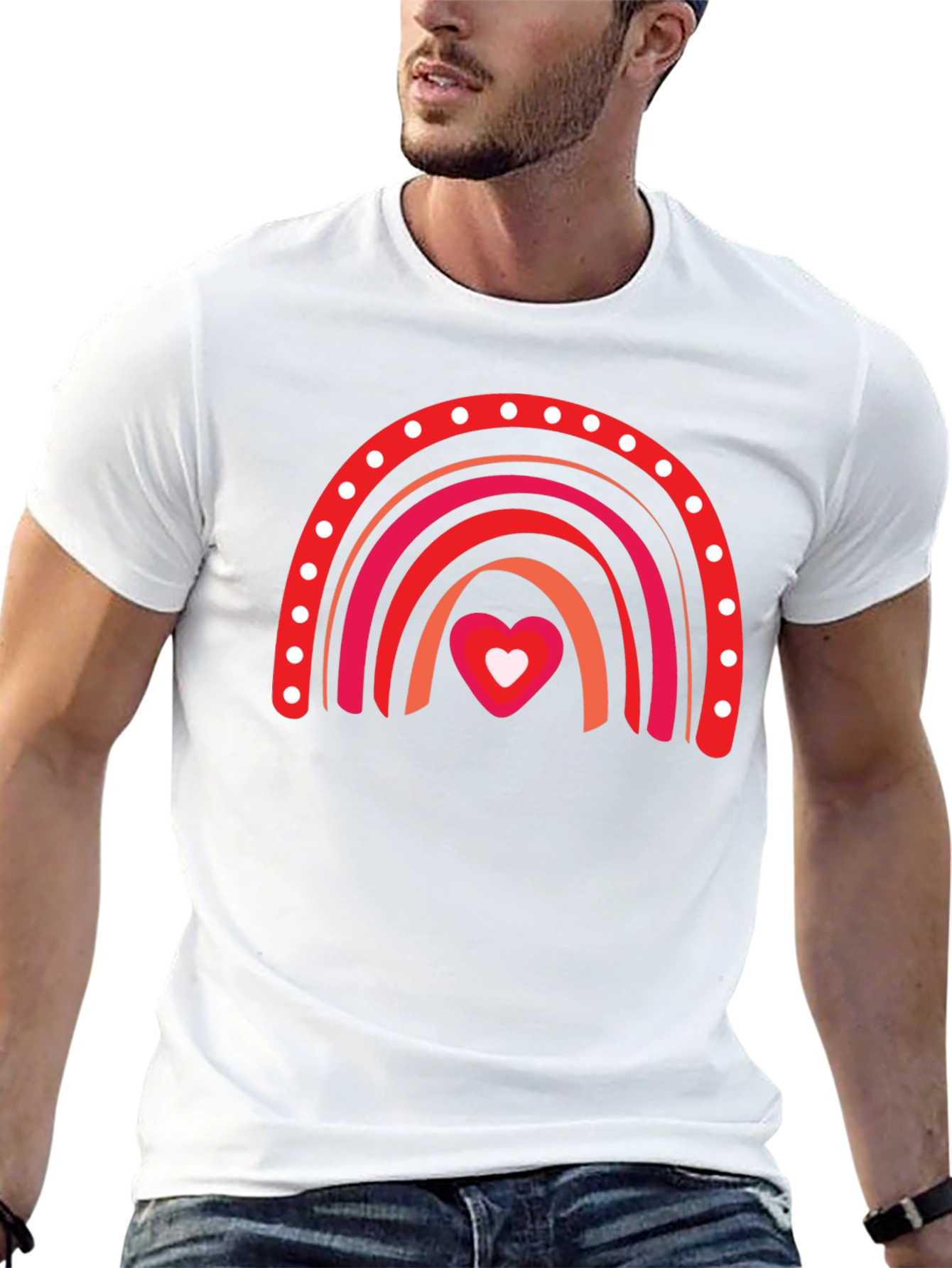 Love Rainbow Black T-Shirt