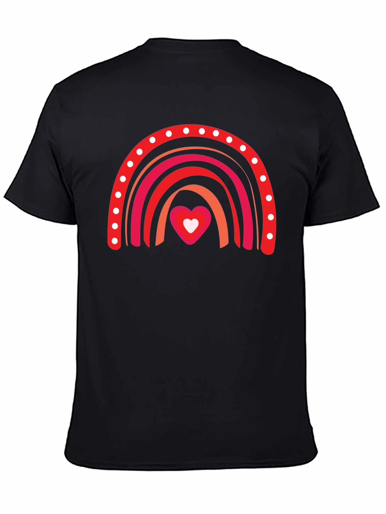 Love Rainbow Black T-Shirt