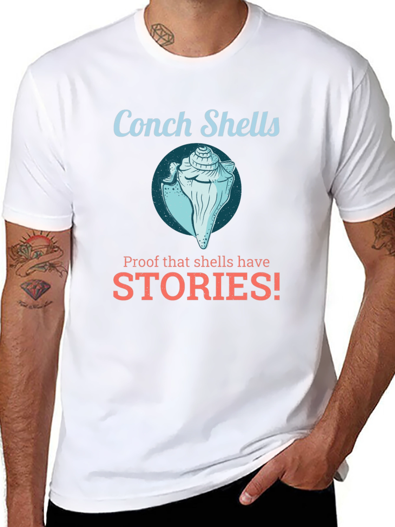 Conch Shells Graphic T-Shirt - Stories!