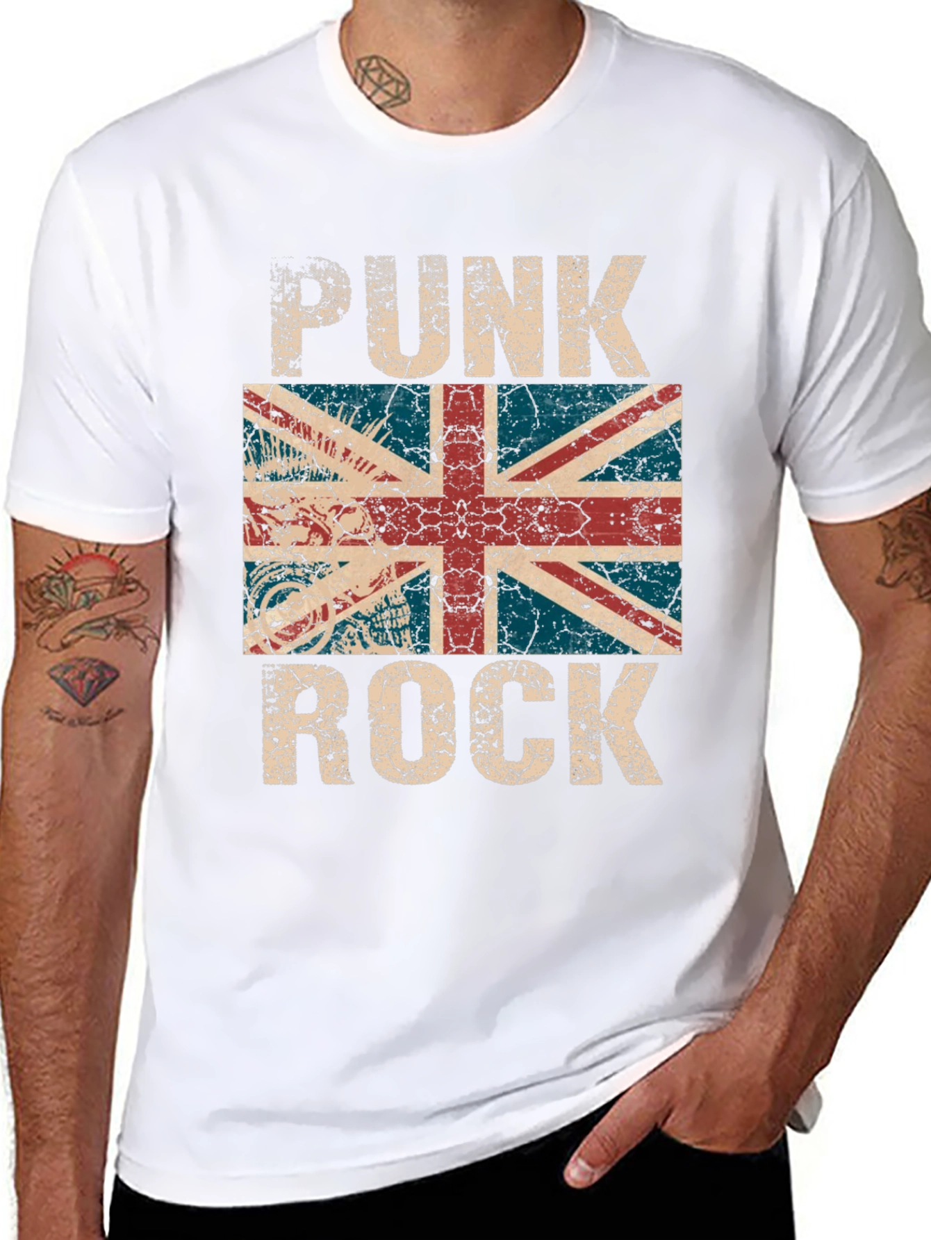 Punk Rock Union Jack Graphic Tee