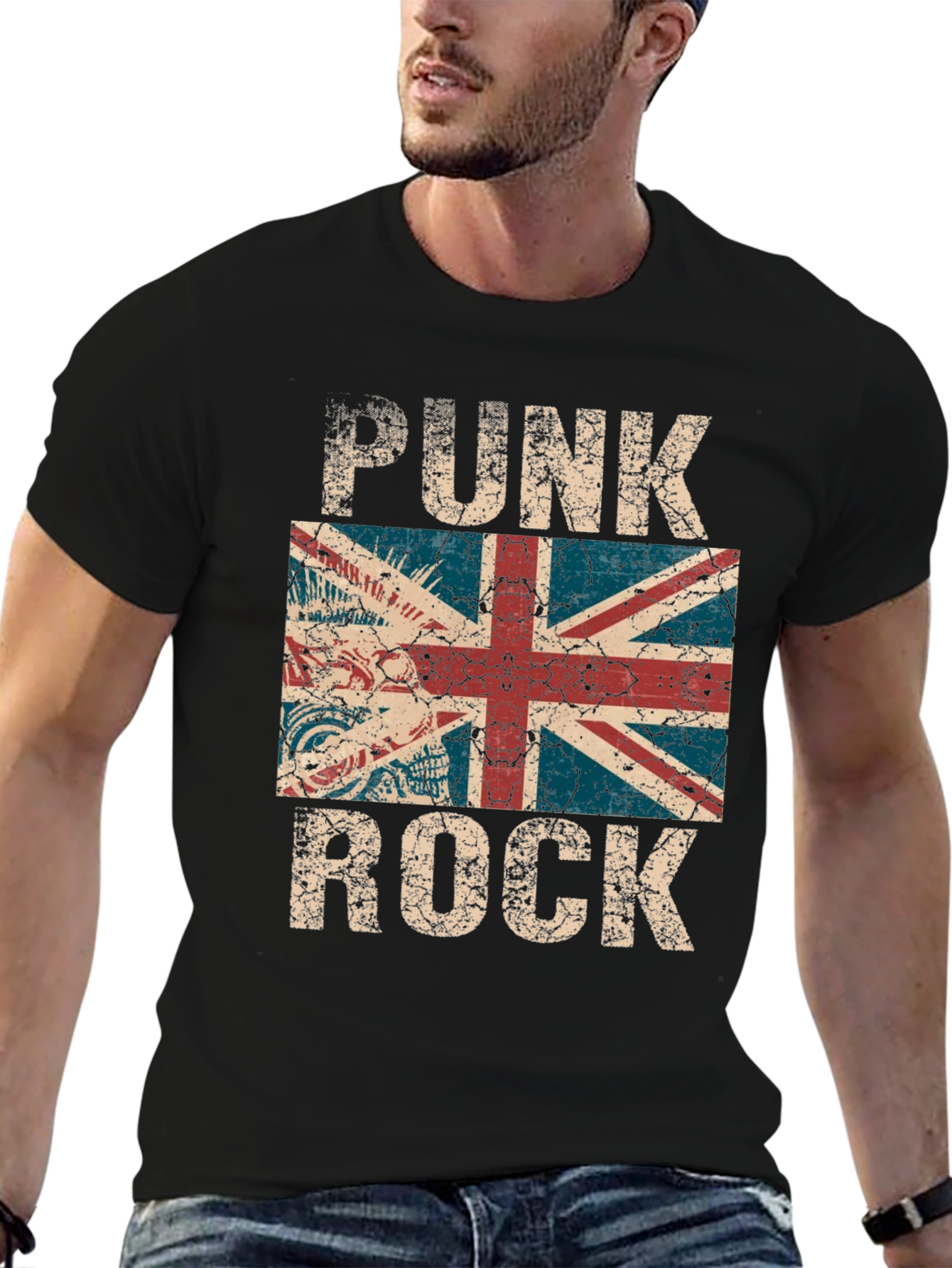 Punk Rock Union Jack Graphic Tee