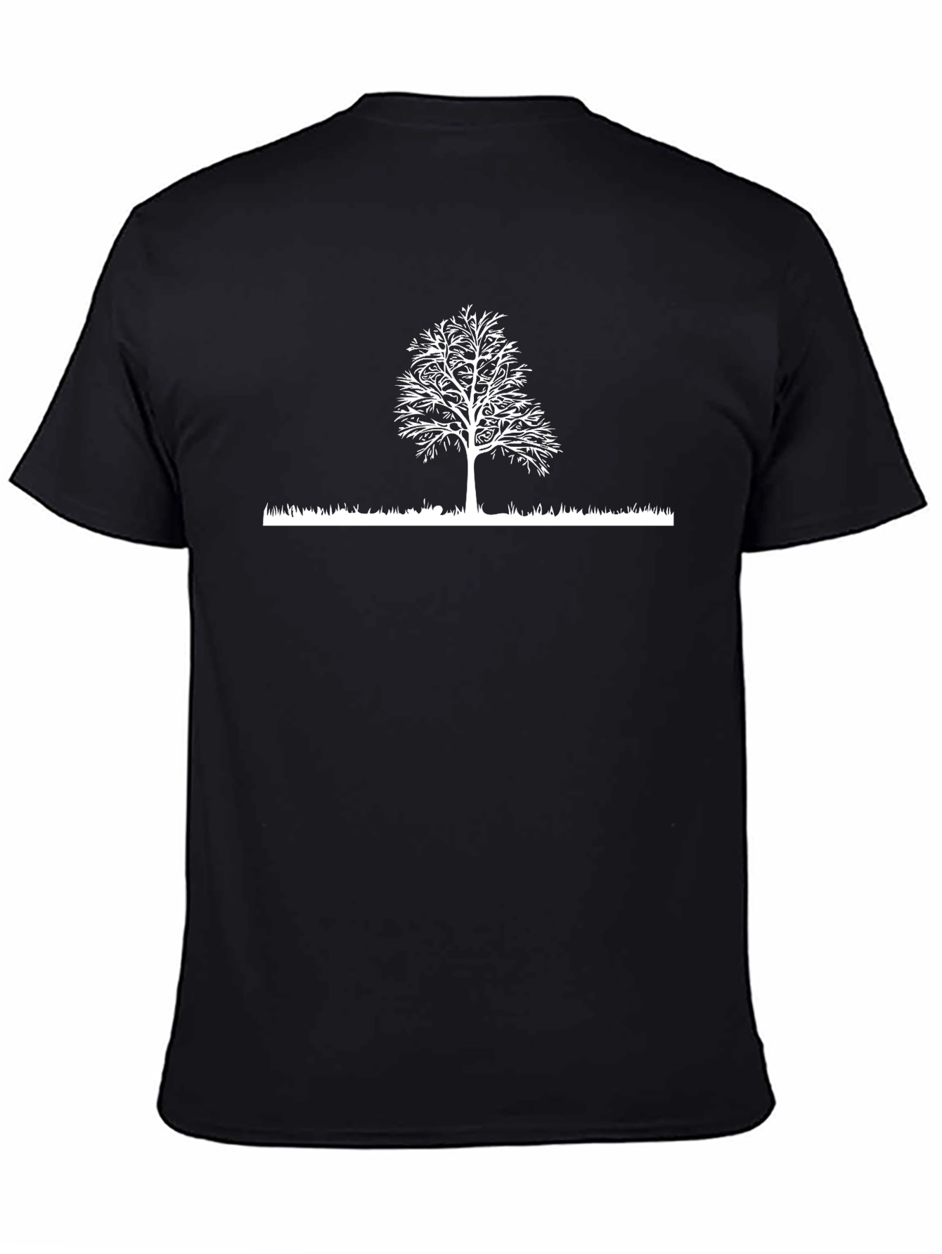 Nature Tree Graphic Tee - Black Cotton