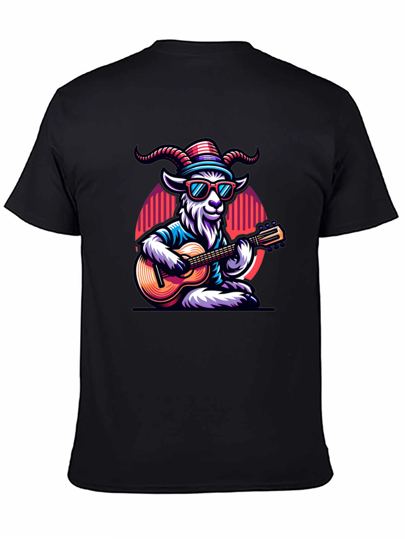 Cool Goat Guitar Player T-Shirt