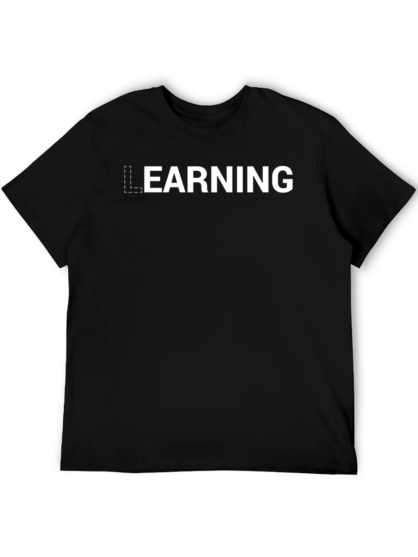 Learning Tee - Black Crew Neck