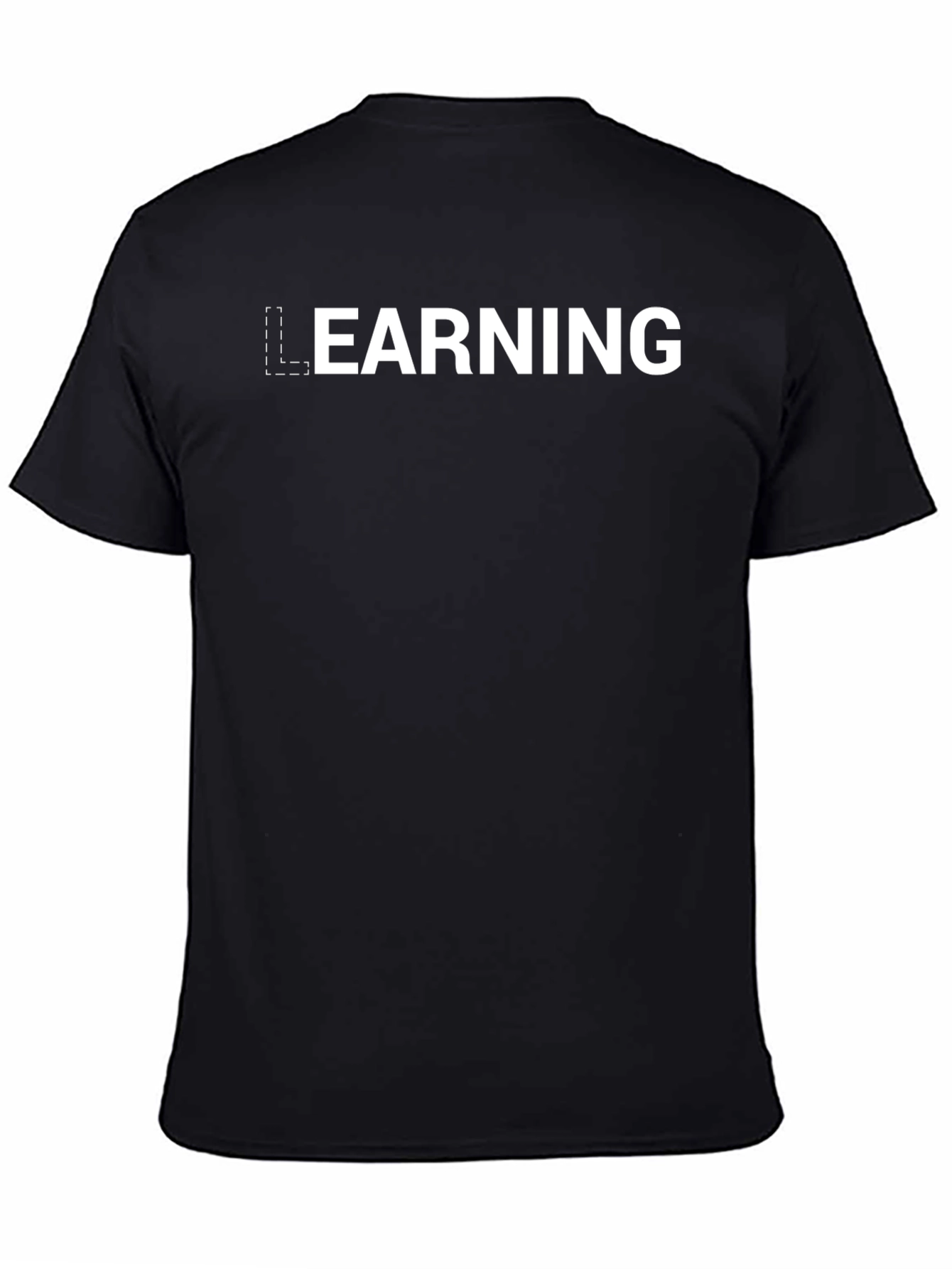 Learning Tee - Black Crew Neck