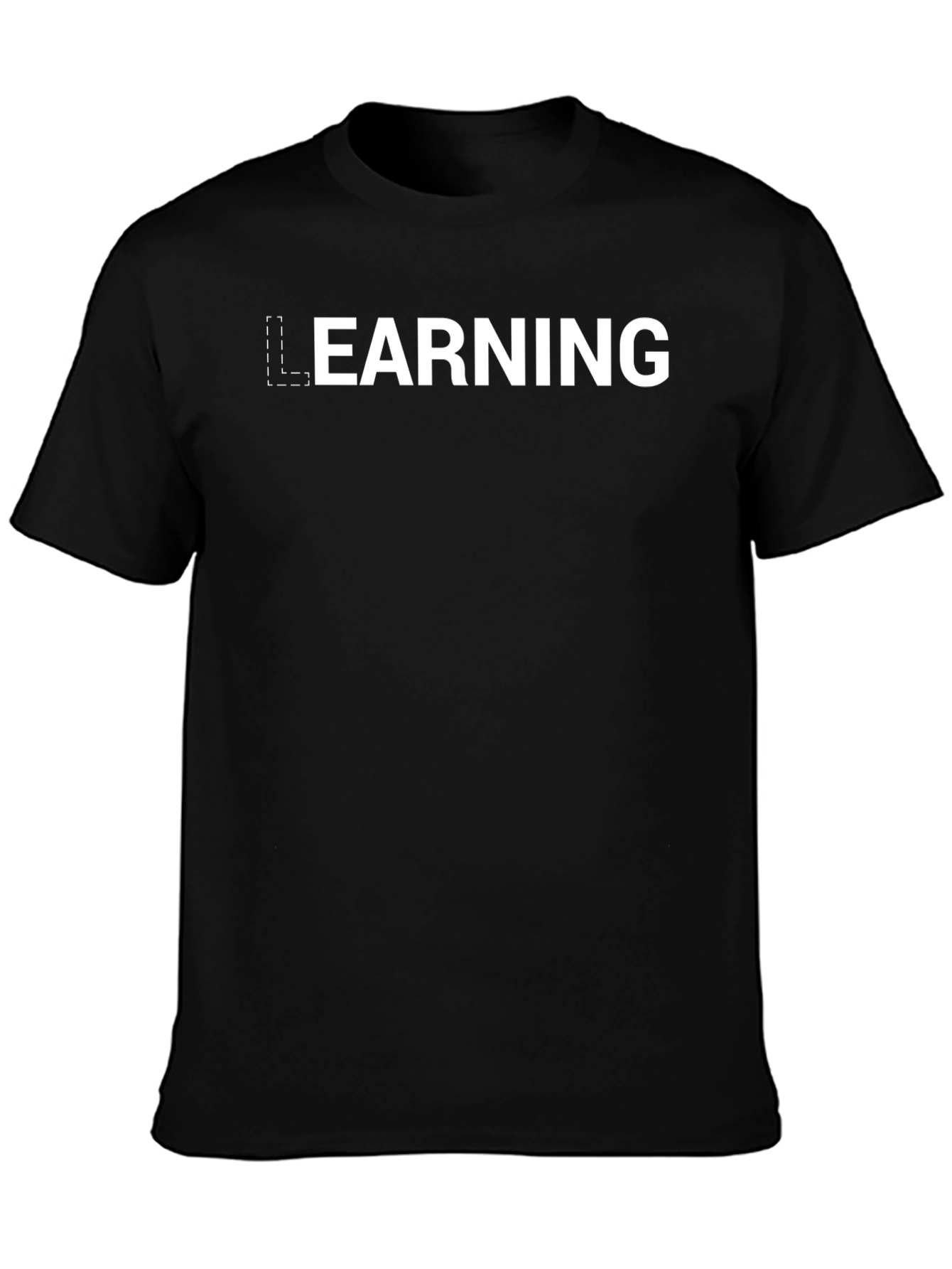 Learning Tee - Black Crew Neck