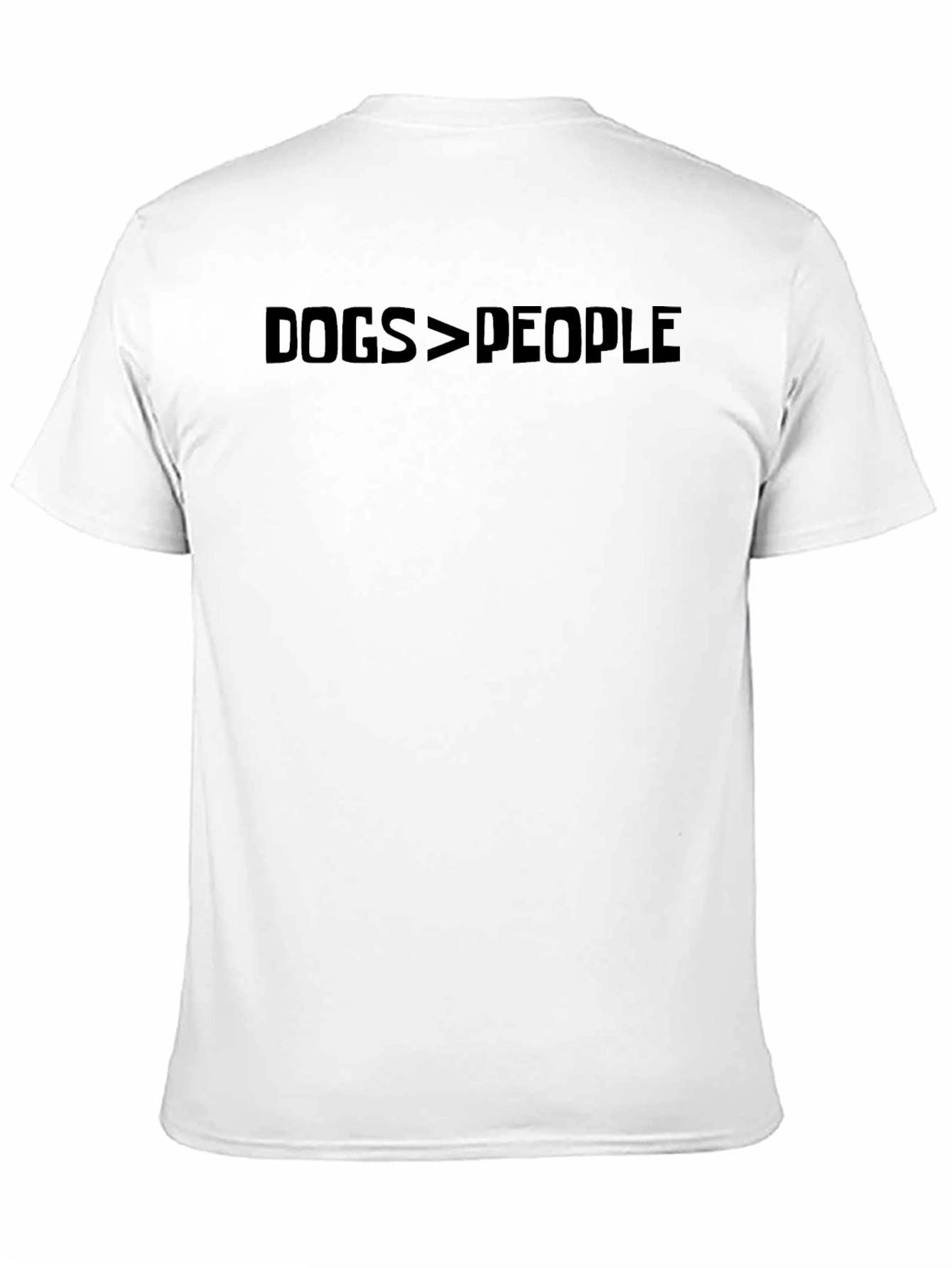 Dogs > People Graphic Tee - Black Cotton T-Shirt