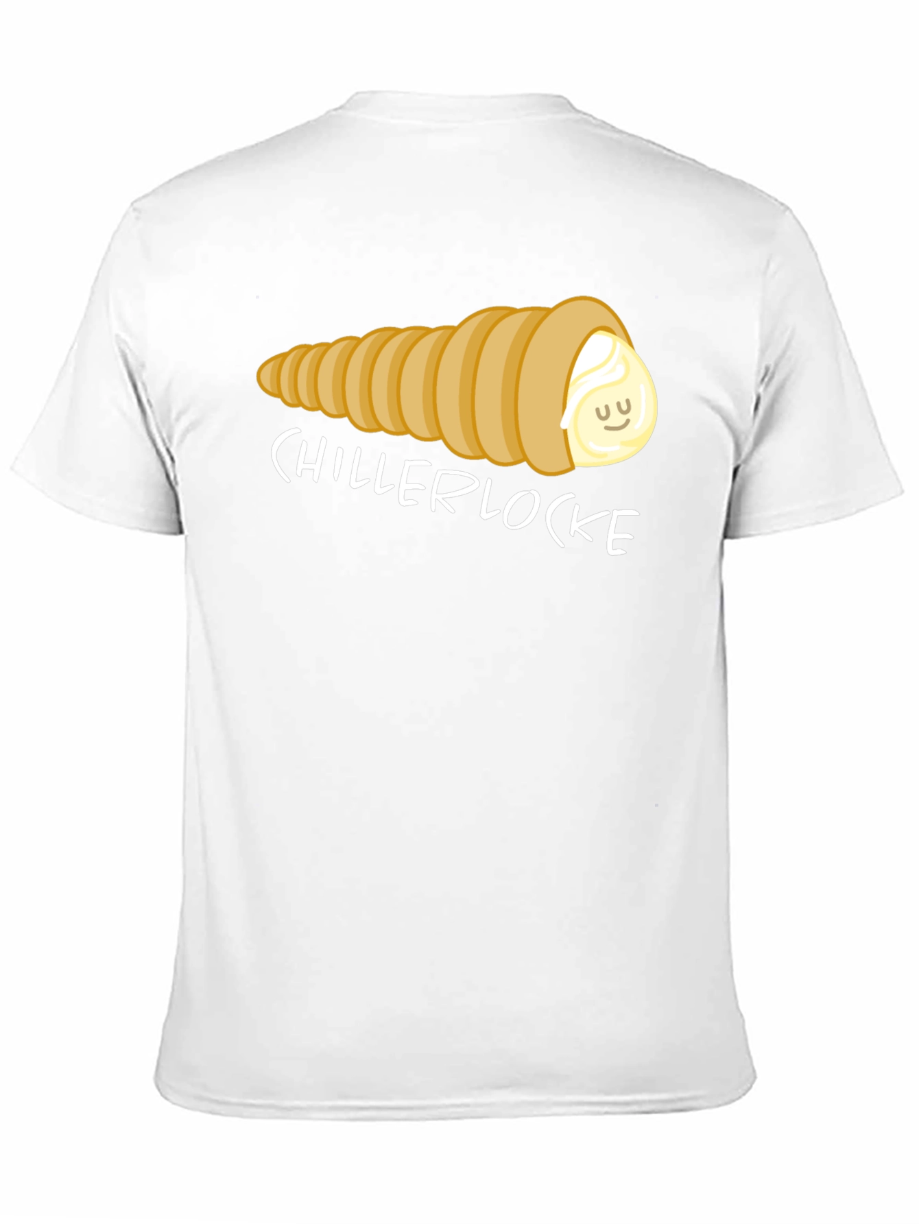 Chillerlocke Cream Horn T-Shirt - Novelty Pastry Tee
