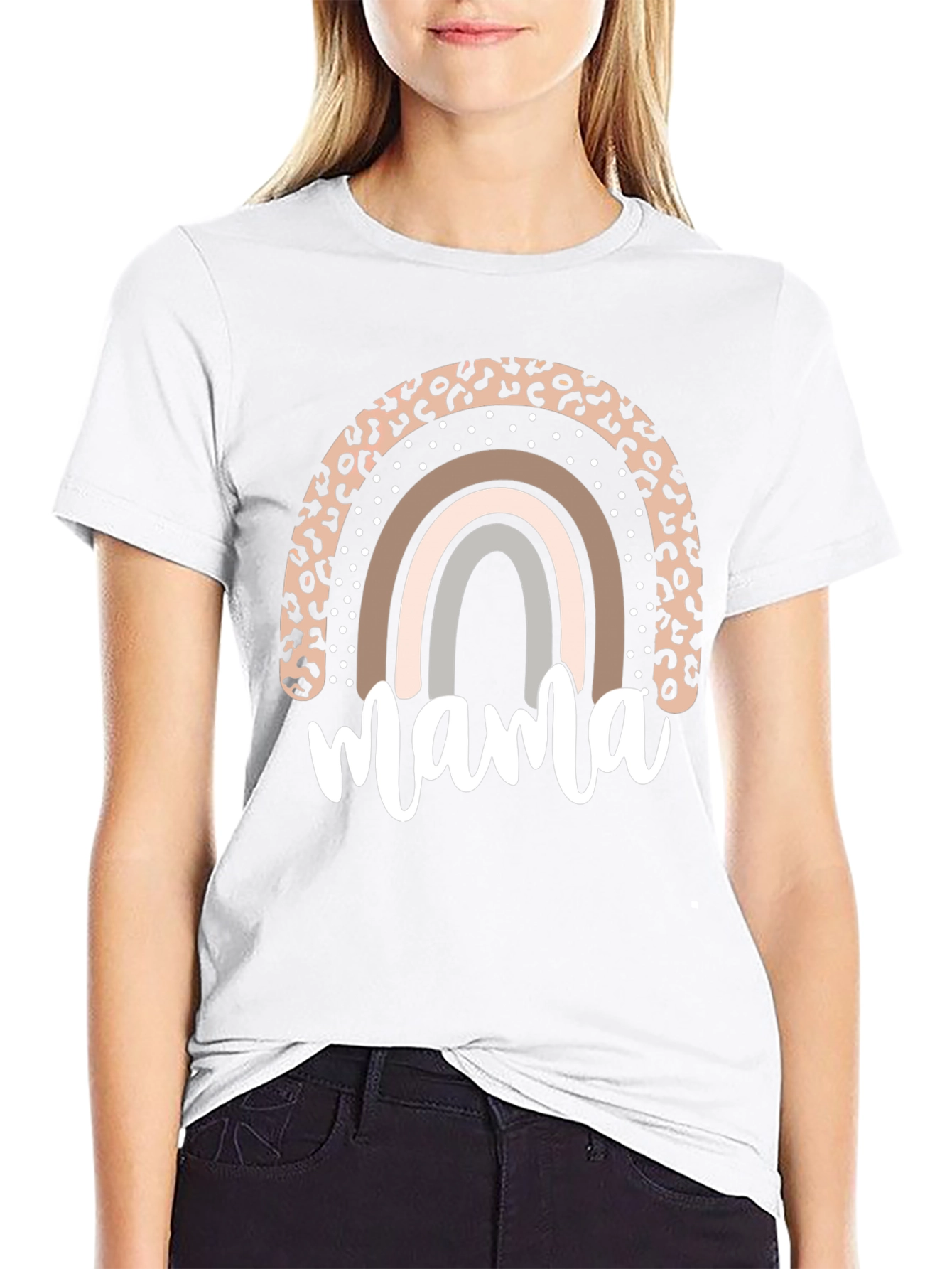 Mama Rainbow Graphic Tee