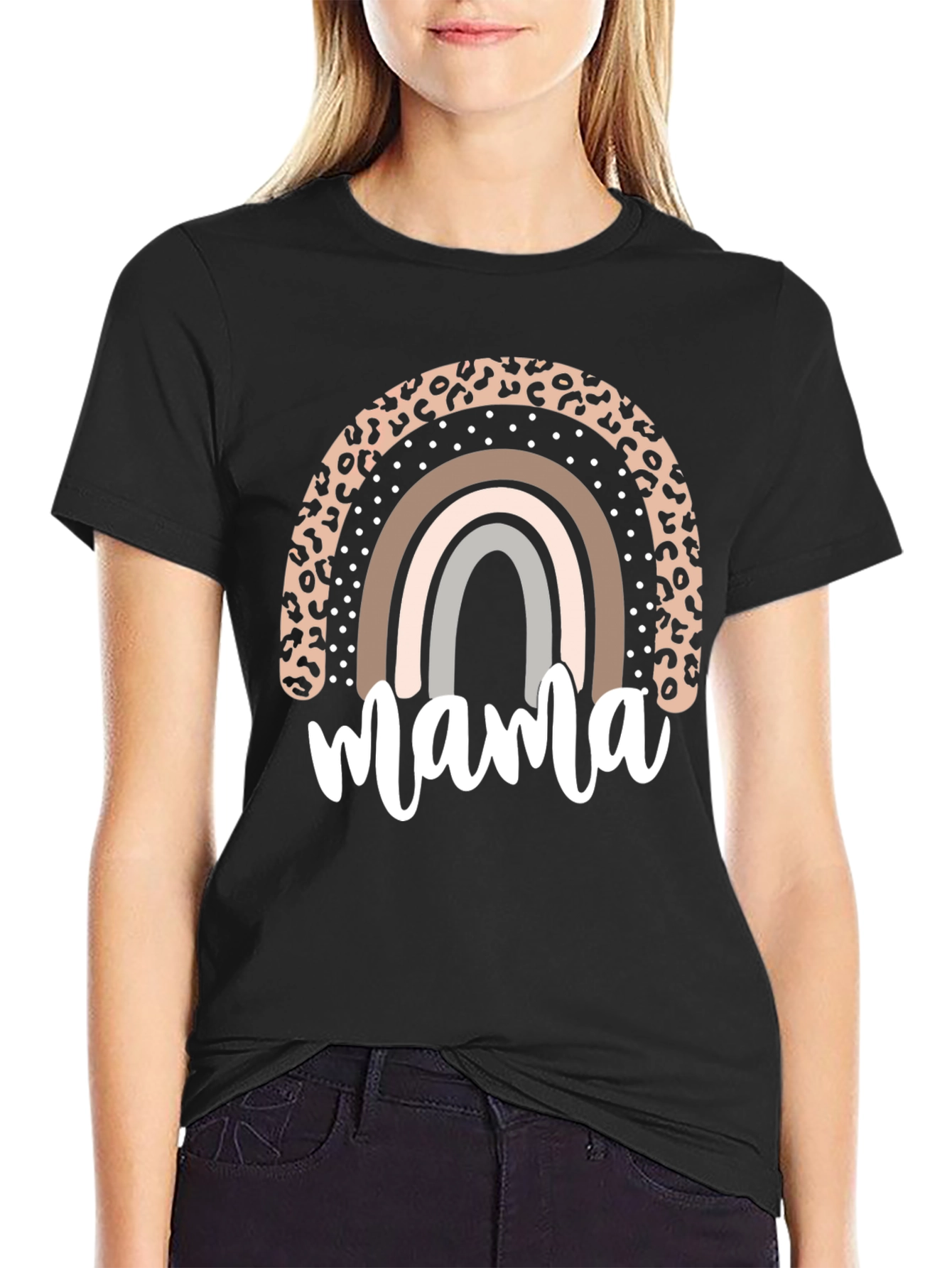 Mama Rainbow Graphic Tee