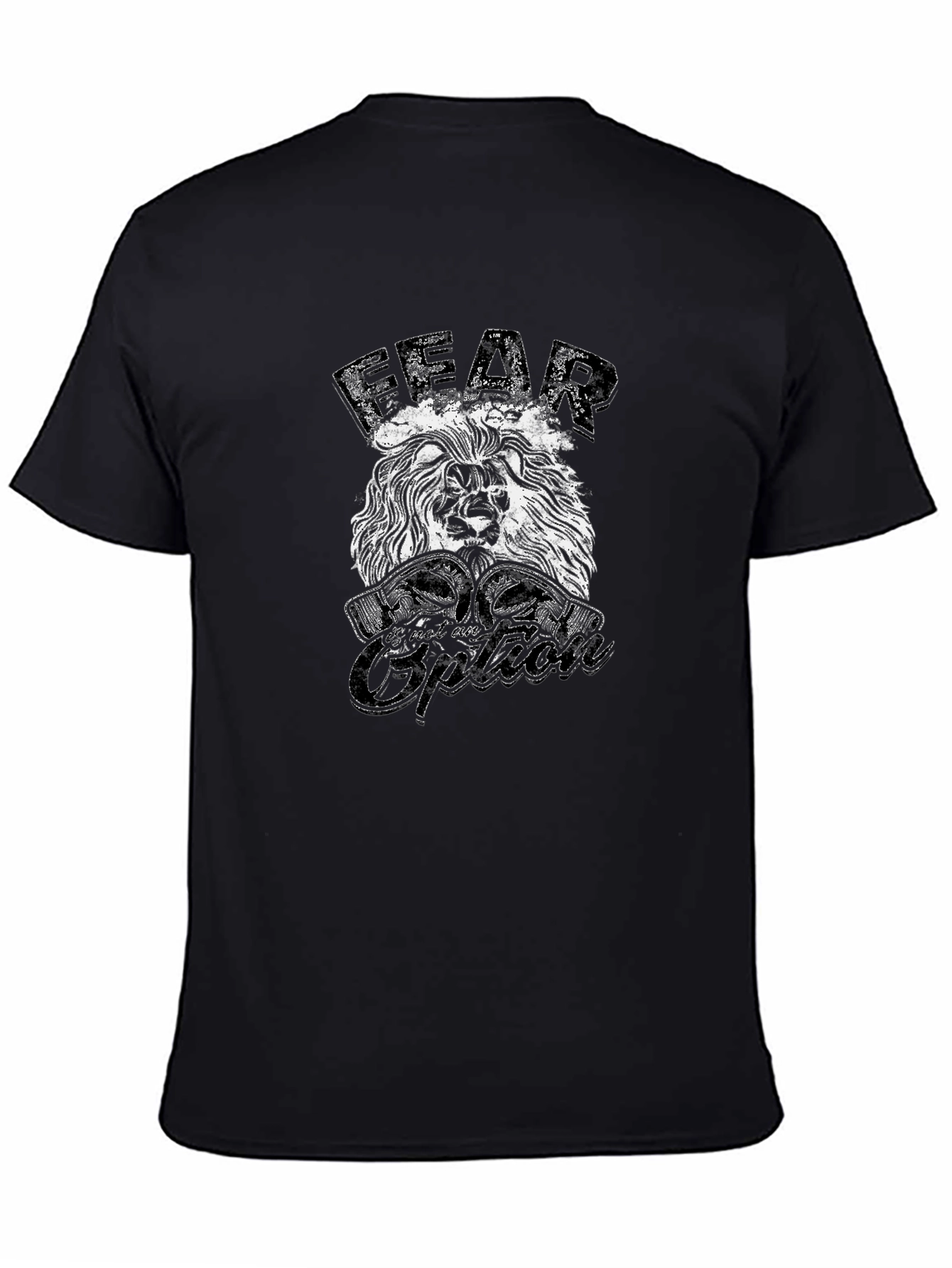 Fear is an Option Lion Graphic Tee