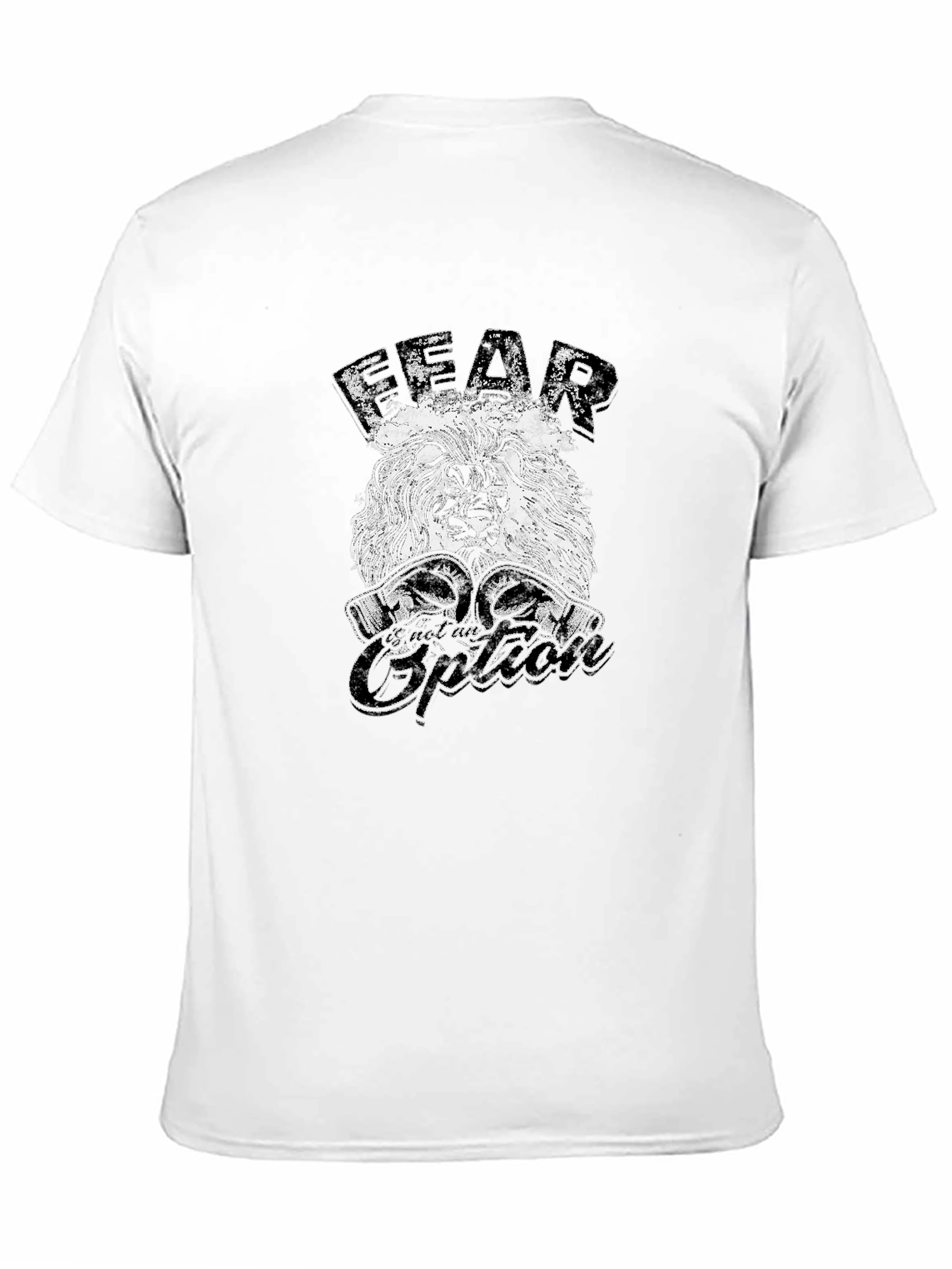 Fear is an Option Lion Graphic Tee