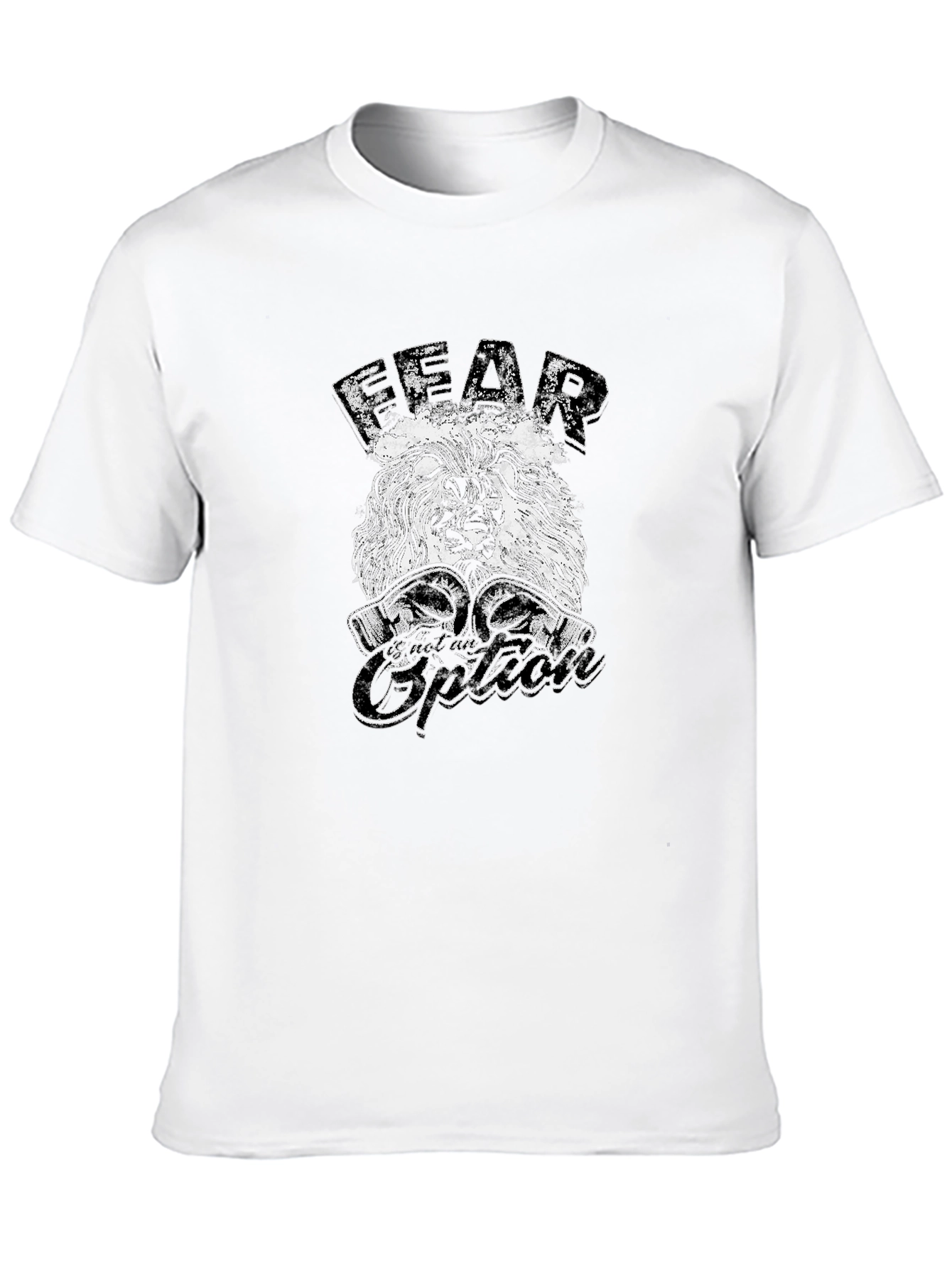 Fear is an Option Lion Graphic Tee