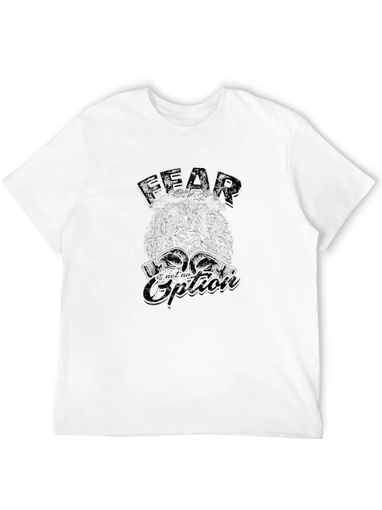 Fear is an Option Lion Graphic Tee