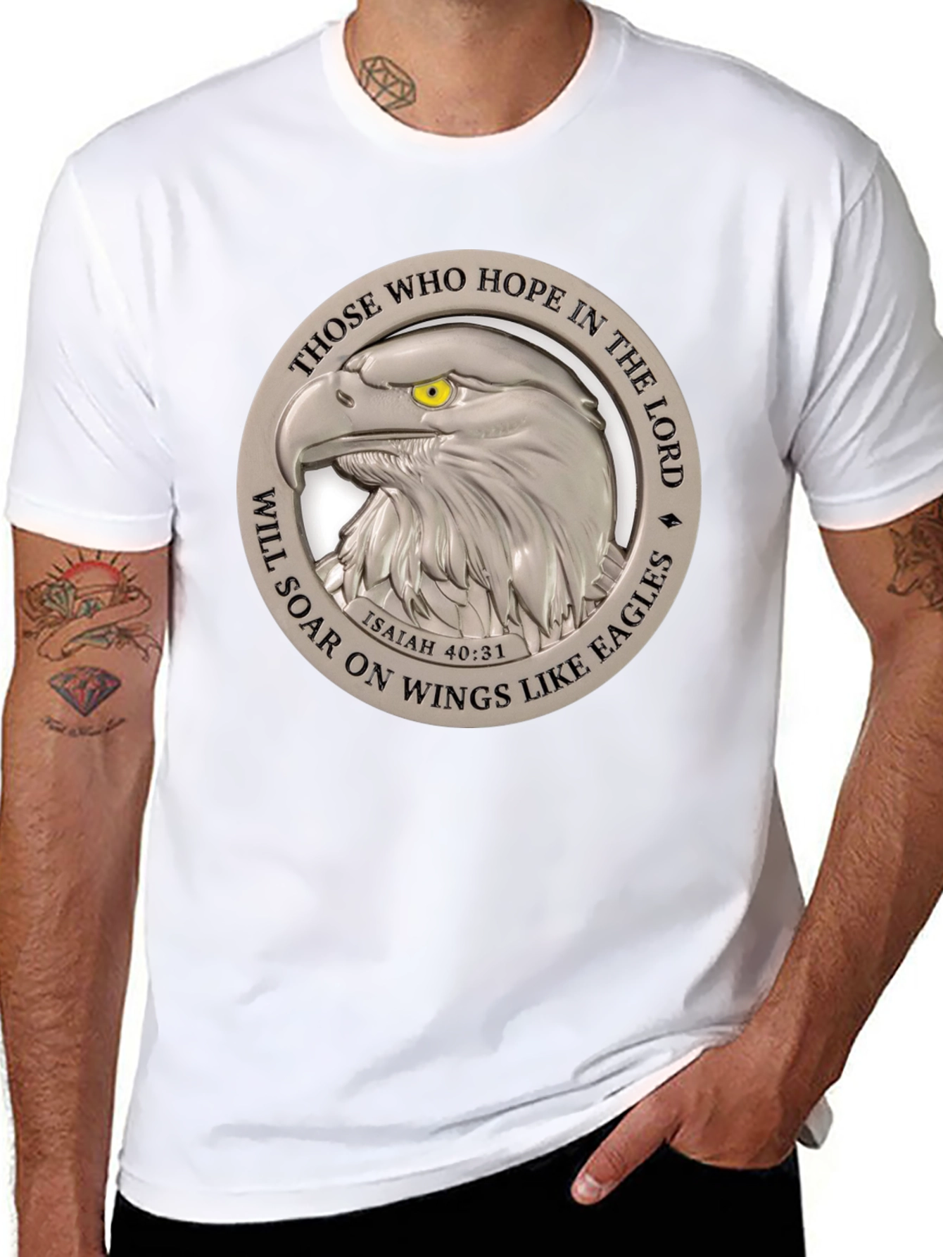 Eagle Wings T-Shirt: Isaiah 40:31 Hope