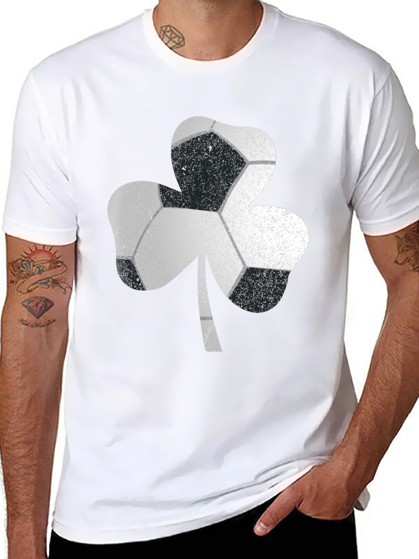 Shamrock Soccer Ball Graphic Tee