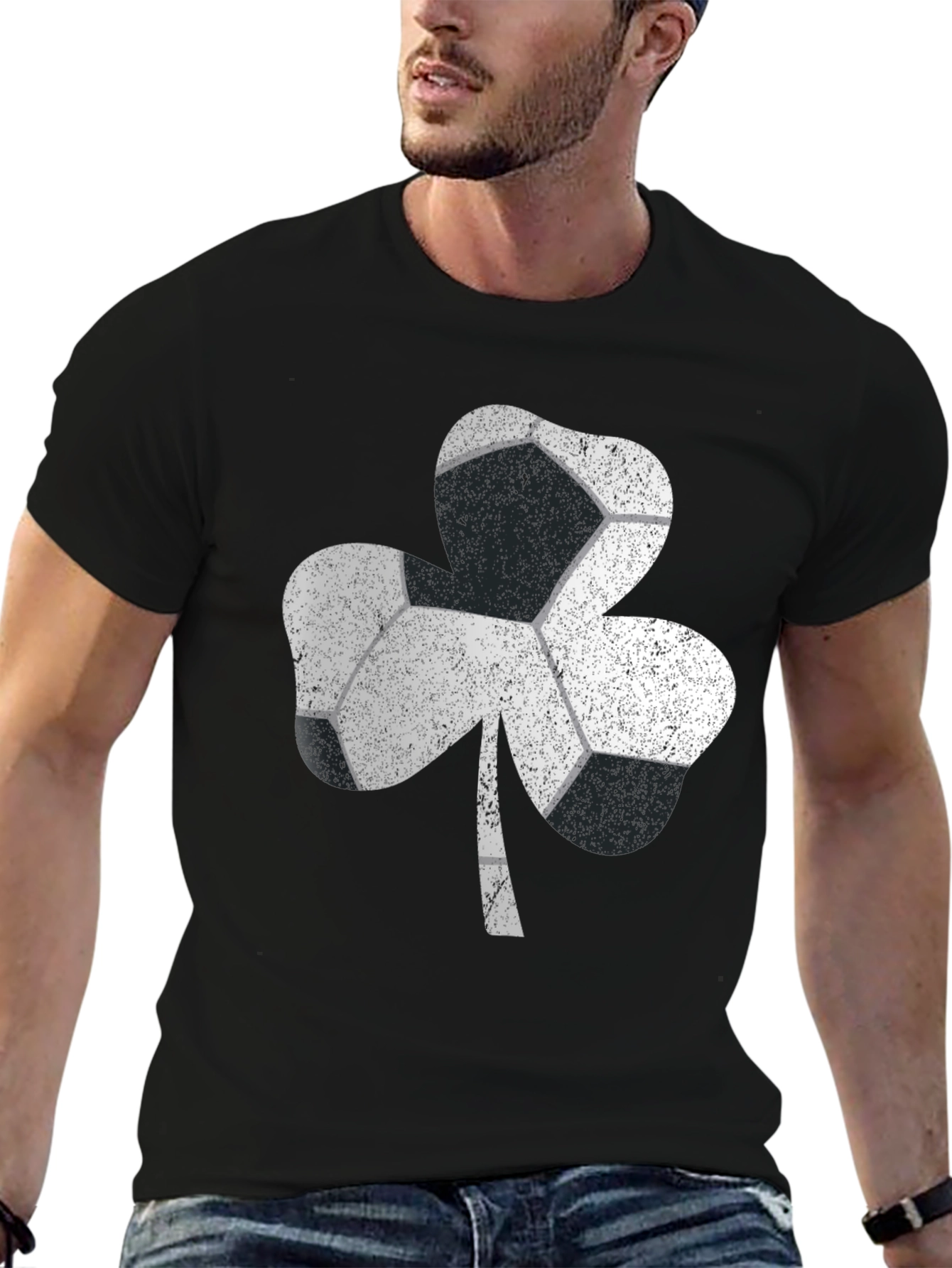 Shamrock Soccer Ball Graphic Tee
