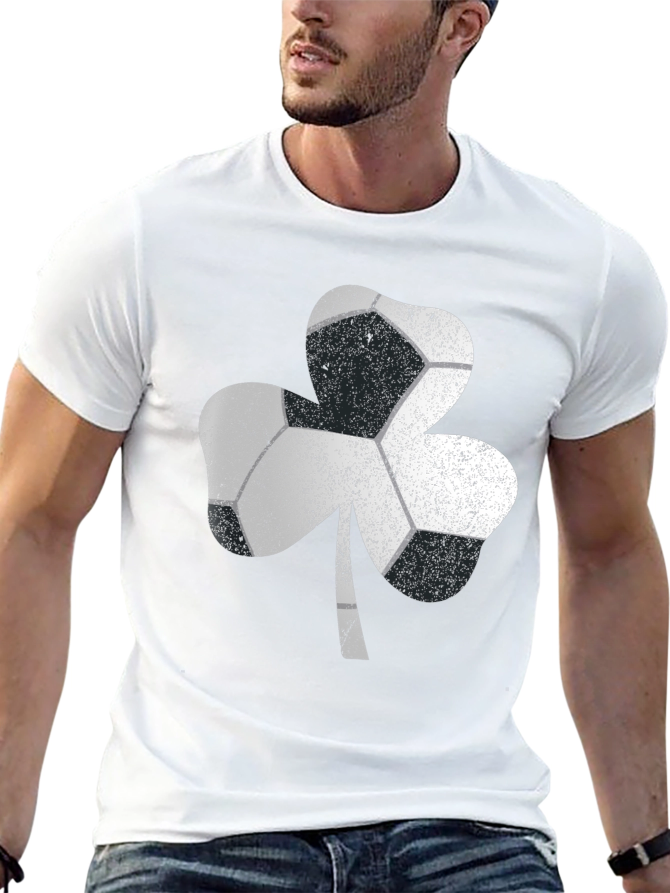 Shamrock Soccer Ball Graphic Tee