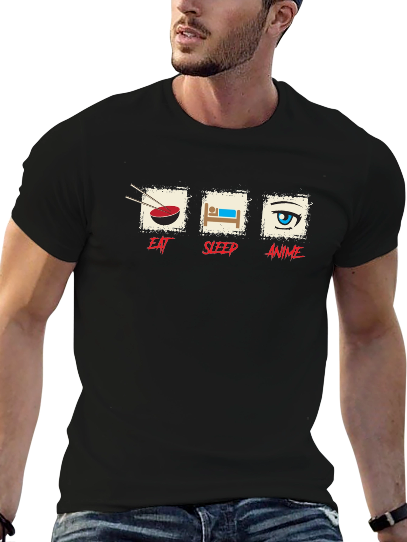 Eat Sleep Anime T-Shirt