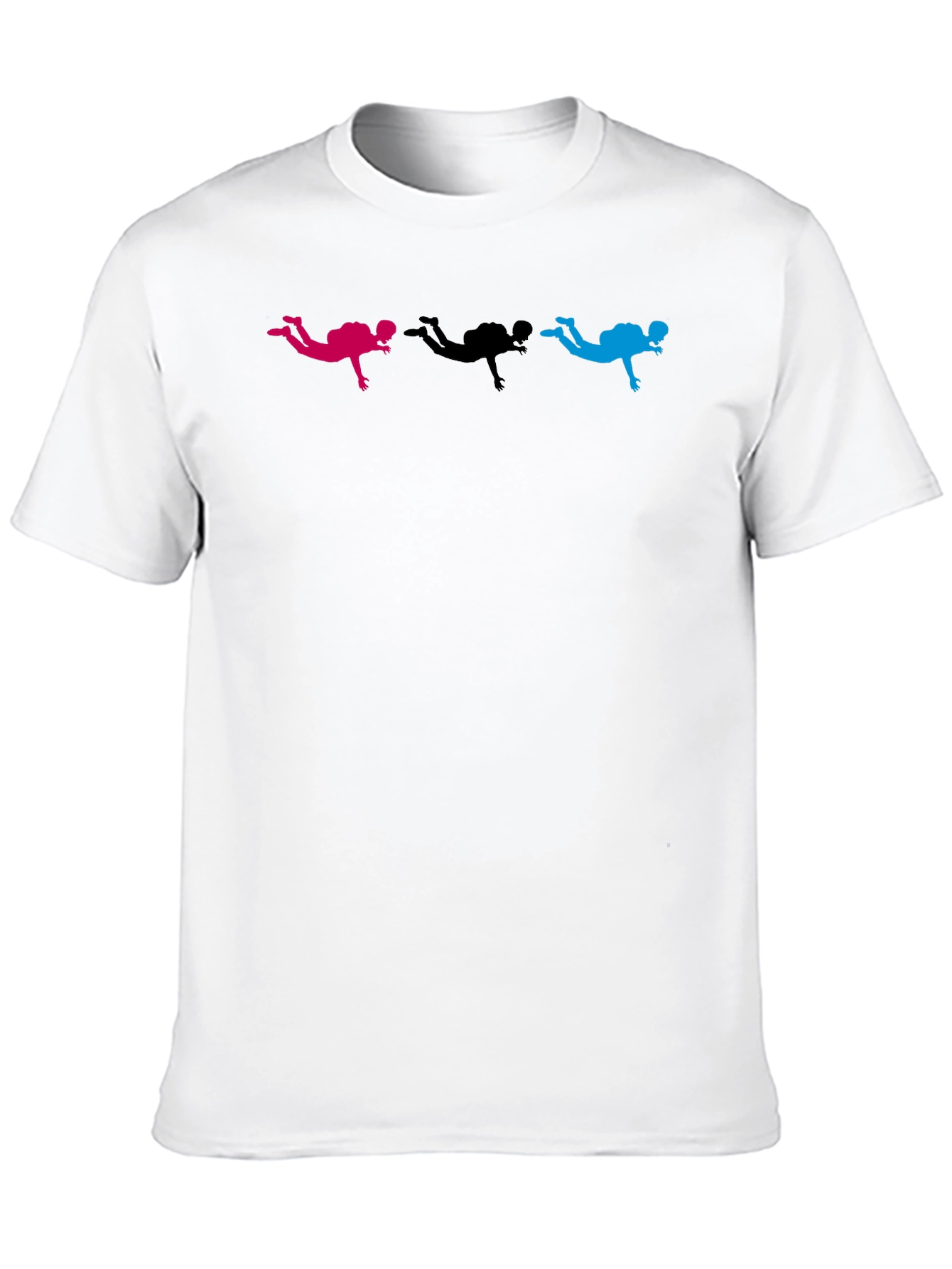 Skydiver Graphic Black T-Shirt