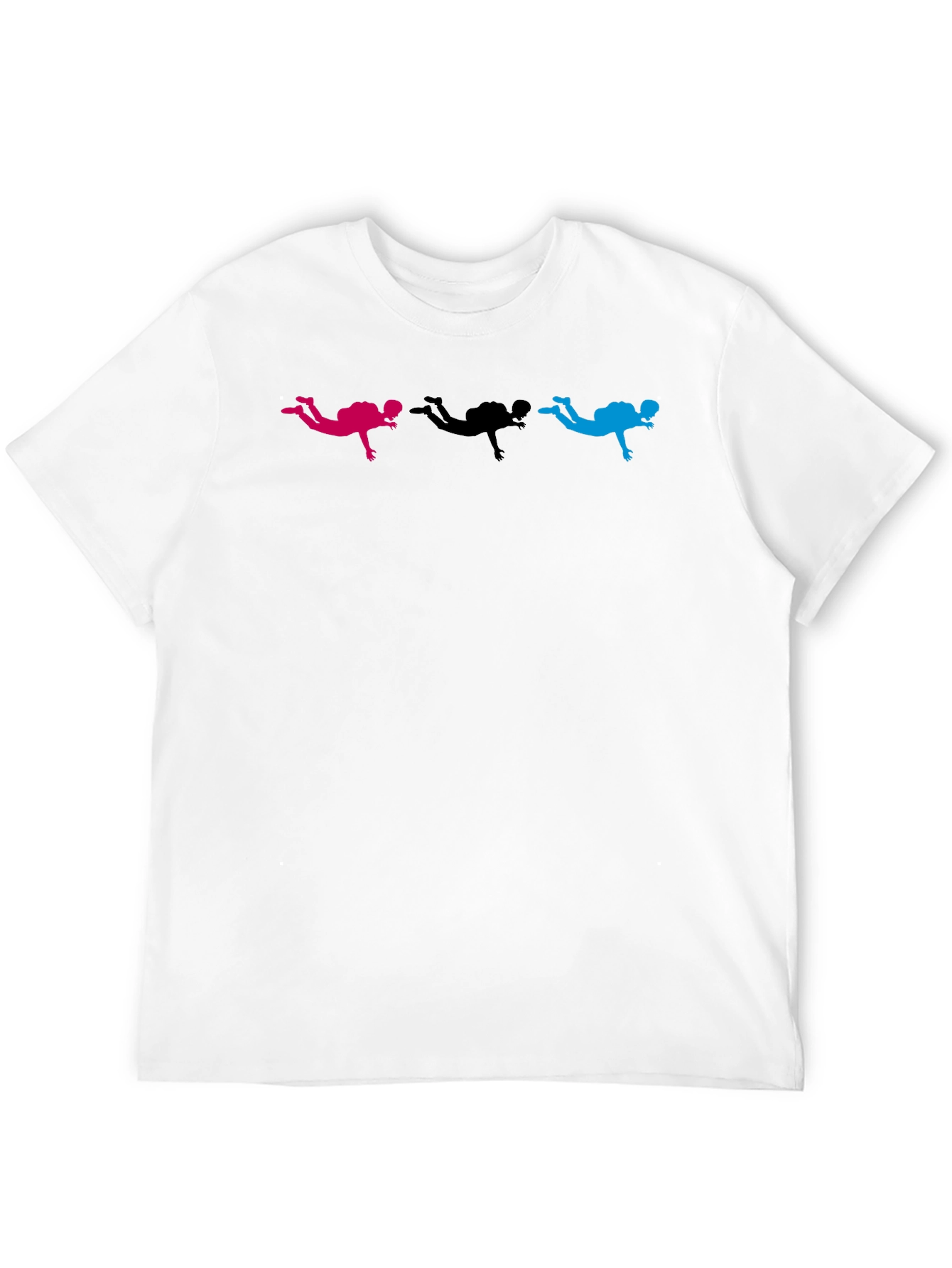Skydiver Graphic Black T-Shirt