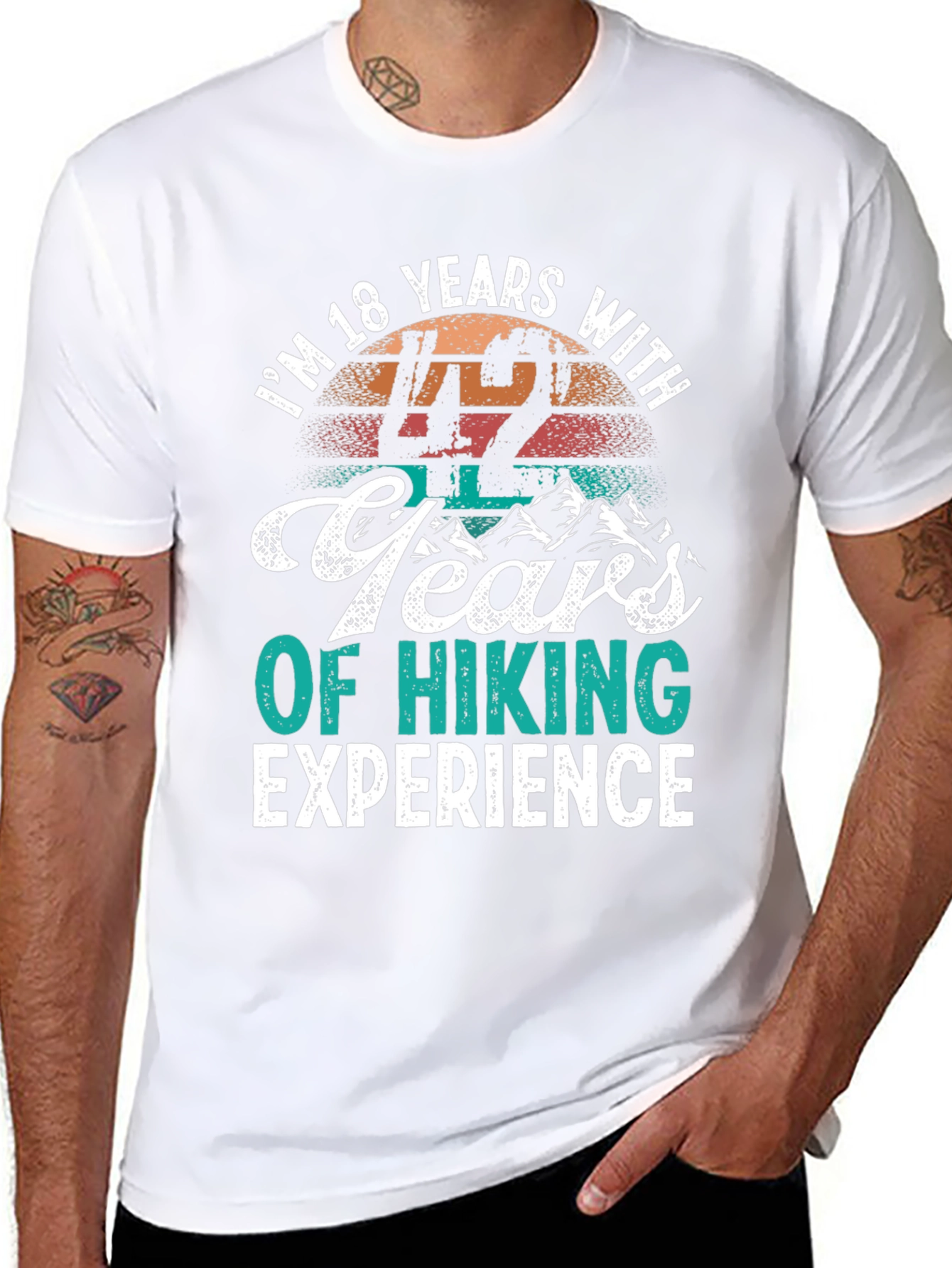Humorous Hiking Experience T-Shirt