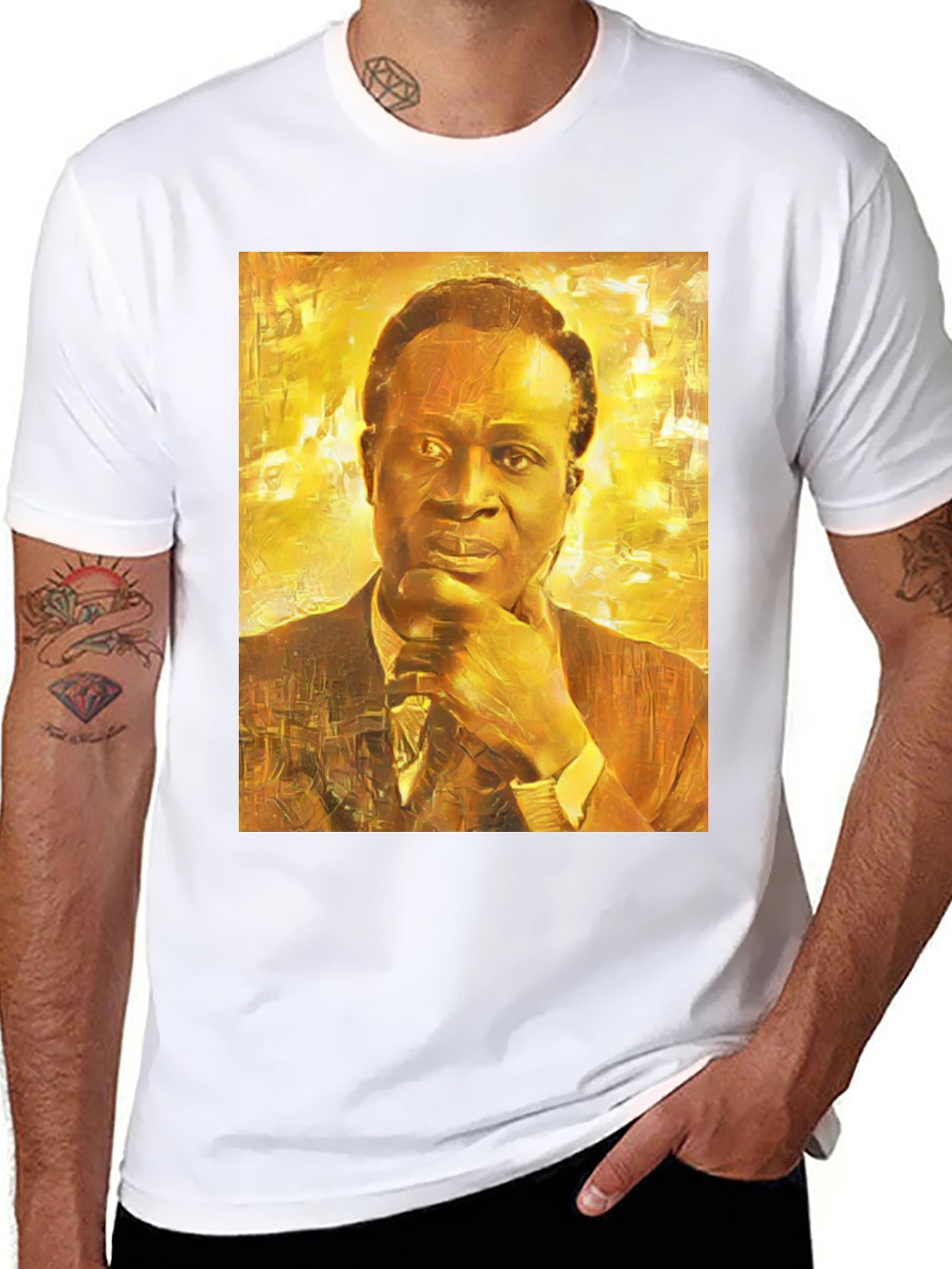 Kwame Nkrumah T-Shirt - Artistic Portrait