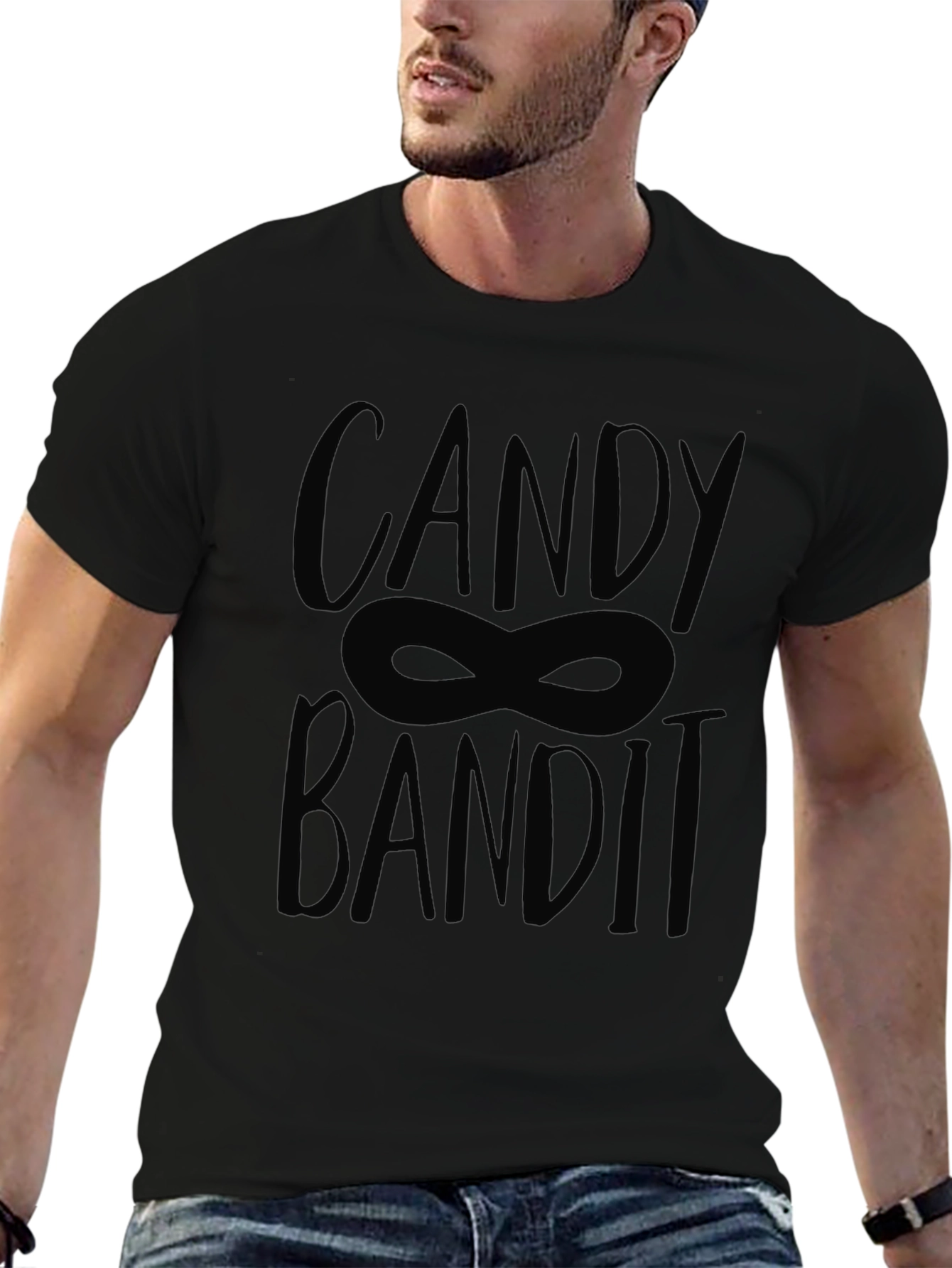 Candy Bandit Graphic Tee - Halloween Fun!