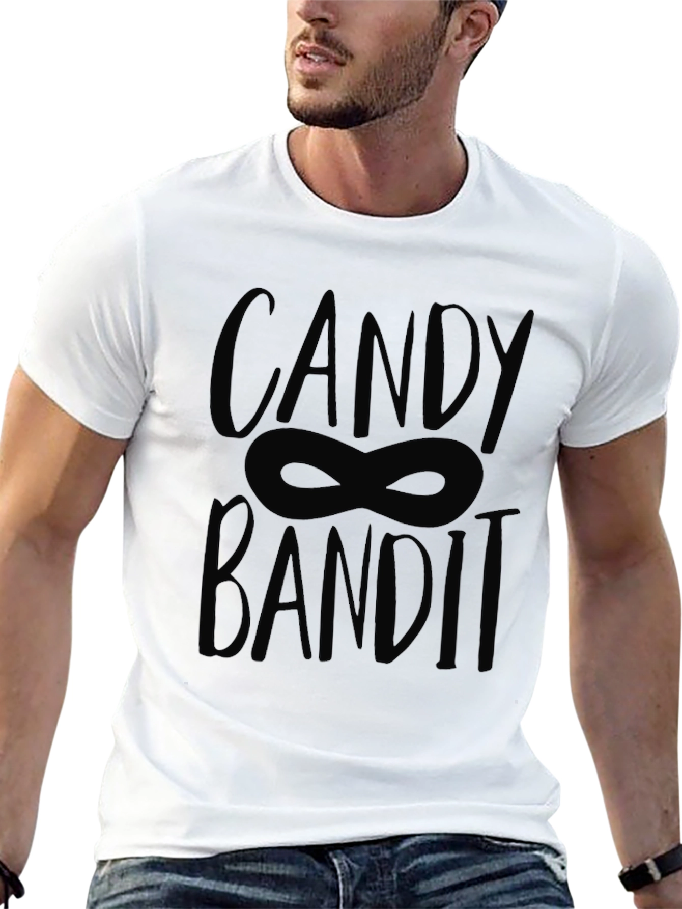 Candy Bandit Graphic Tee - Halloween Fun!