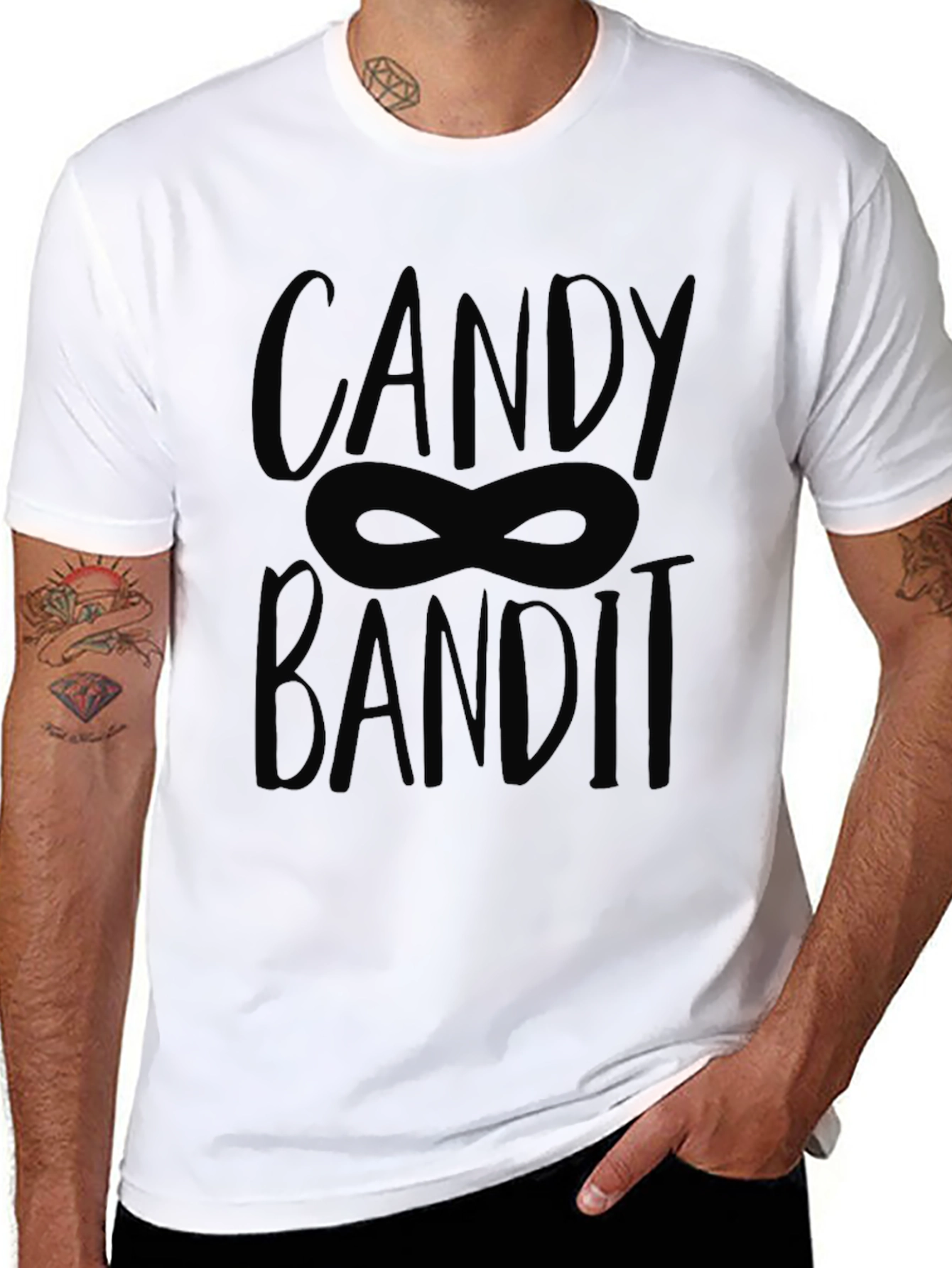 Candy Bandit Graphic Tee - Halloween Fun!
