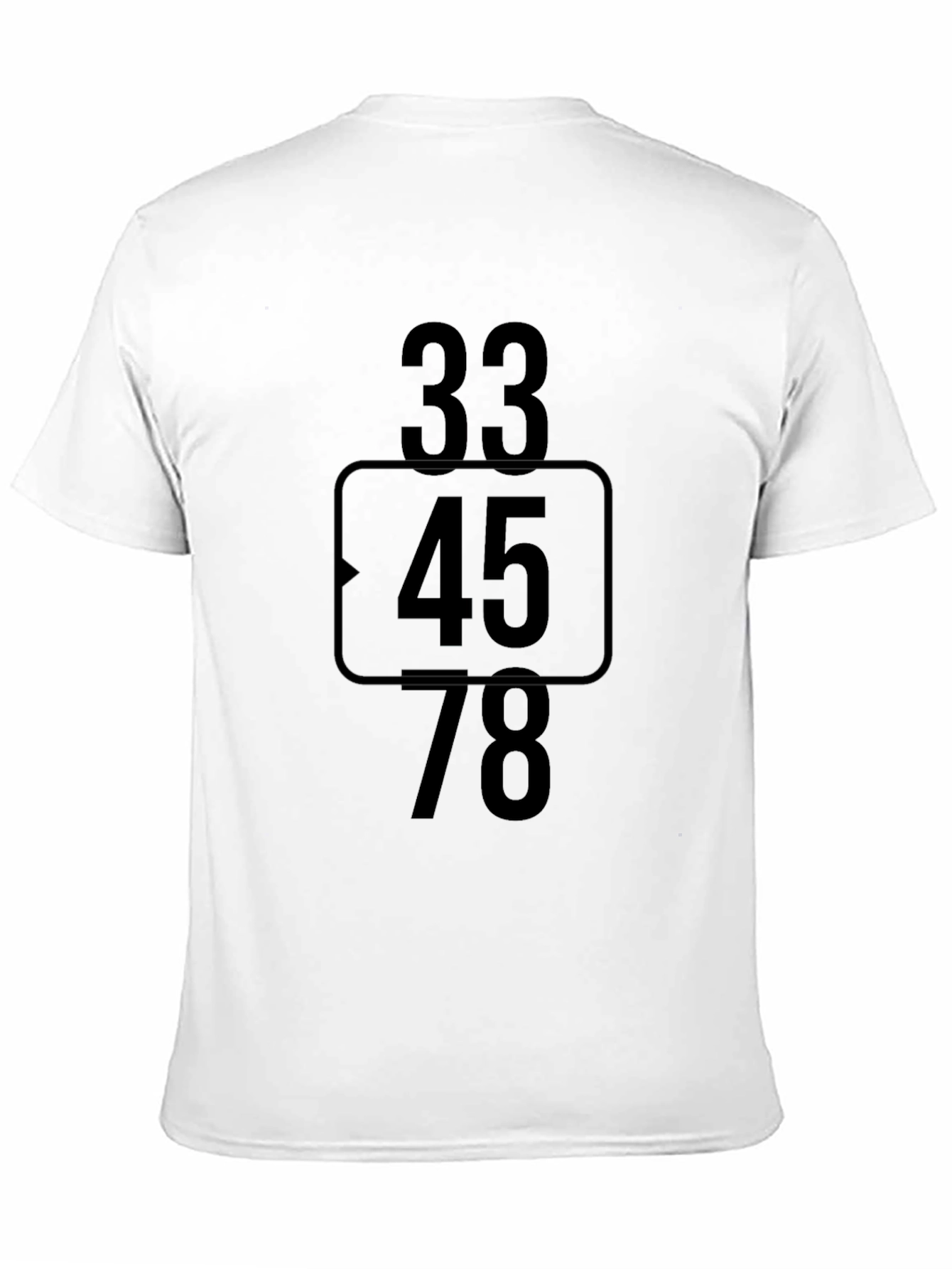 Numeric Graphic Black T-Shirt