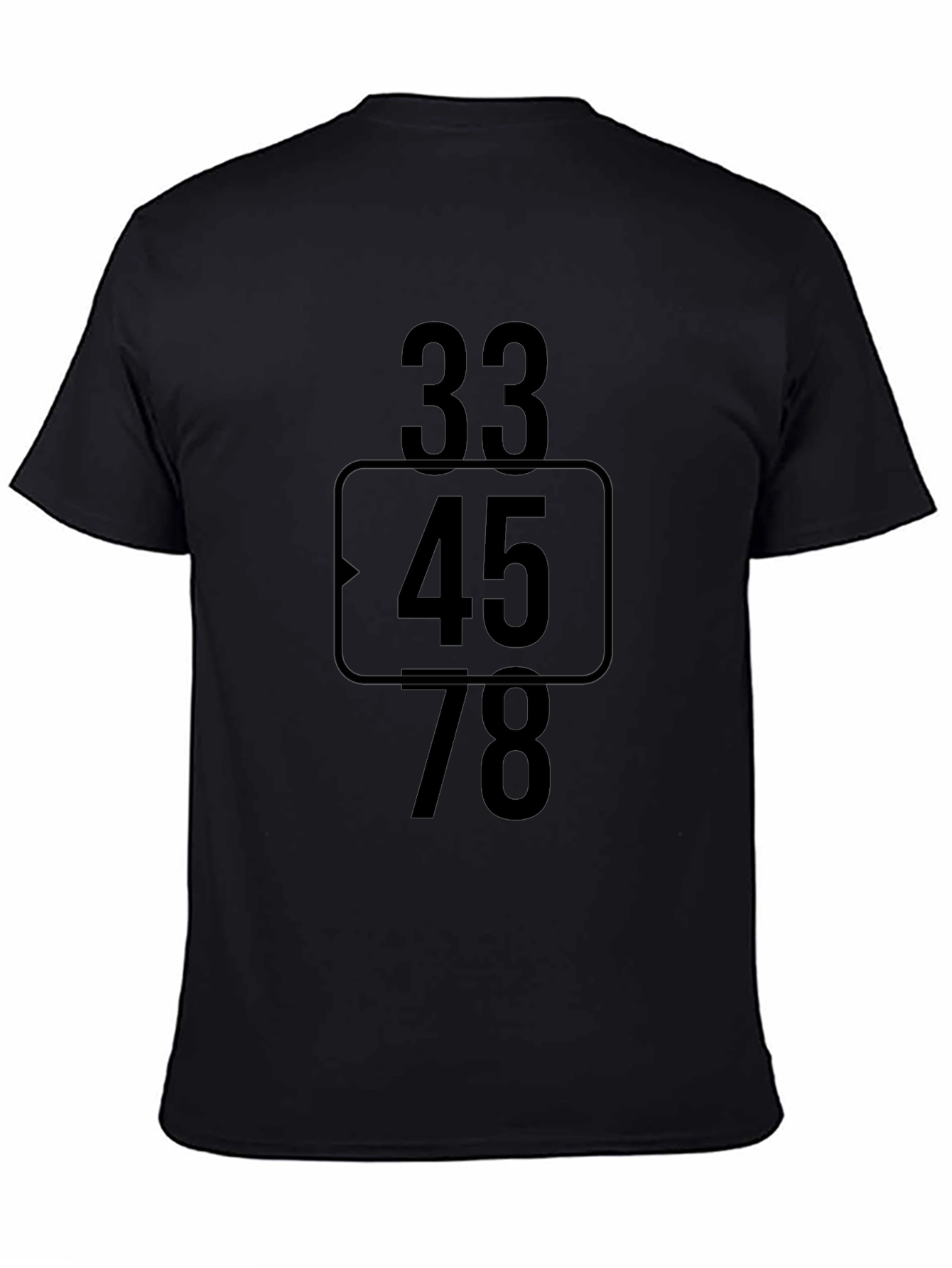 Numeric Graphic Black T-Shirt