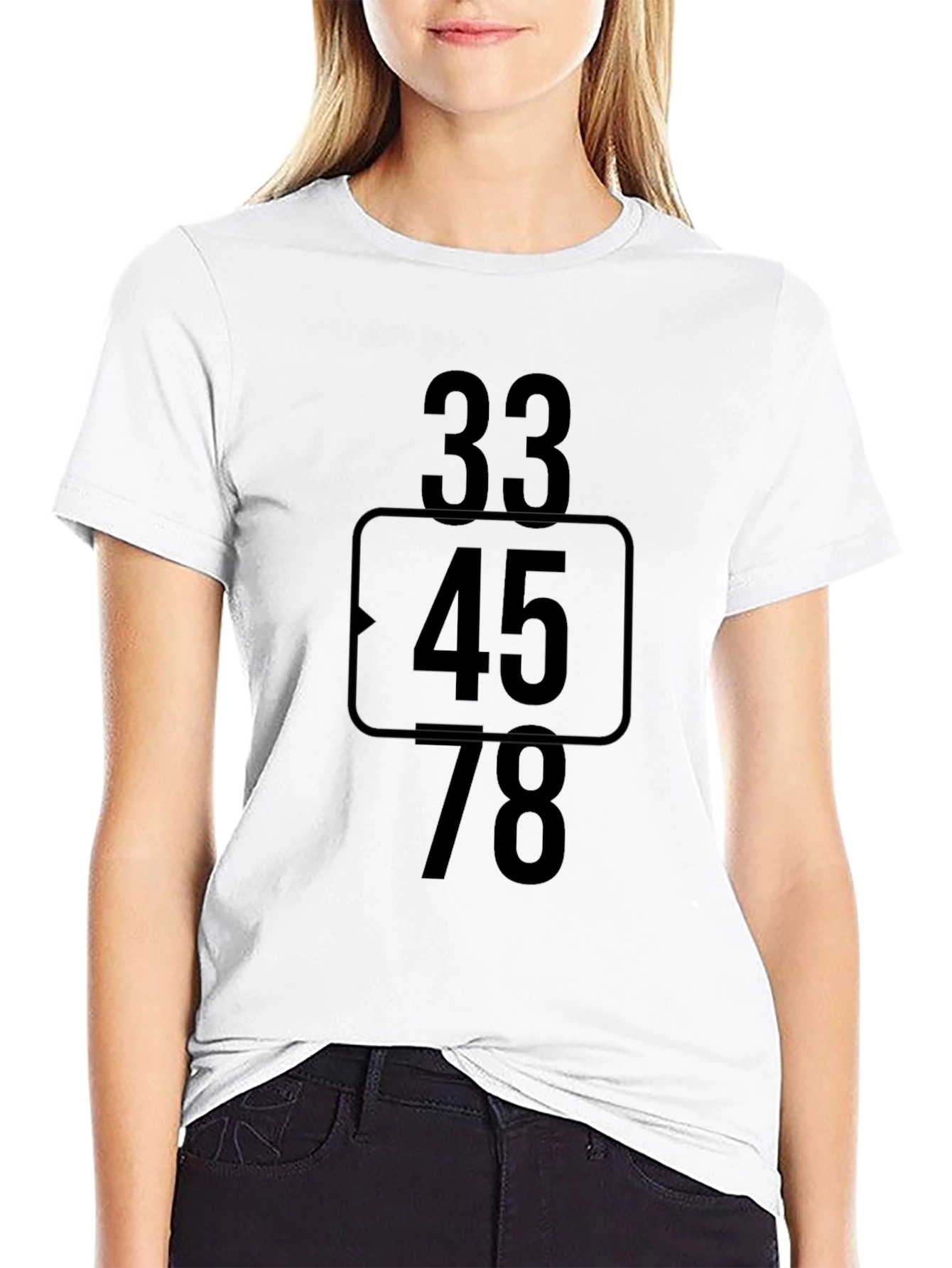 Numeric Graphic Black T-Shirt