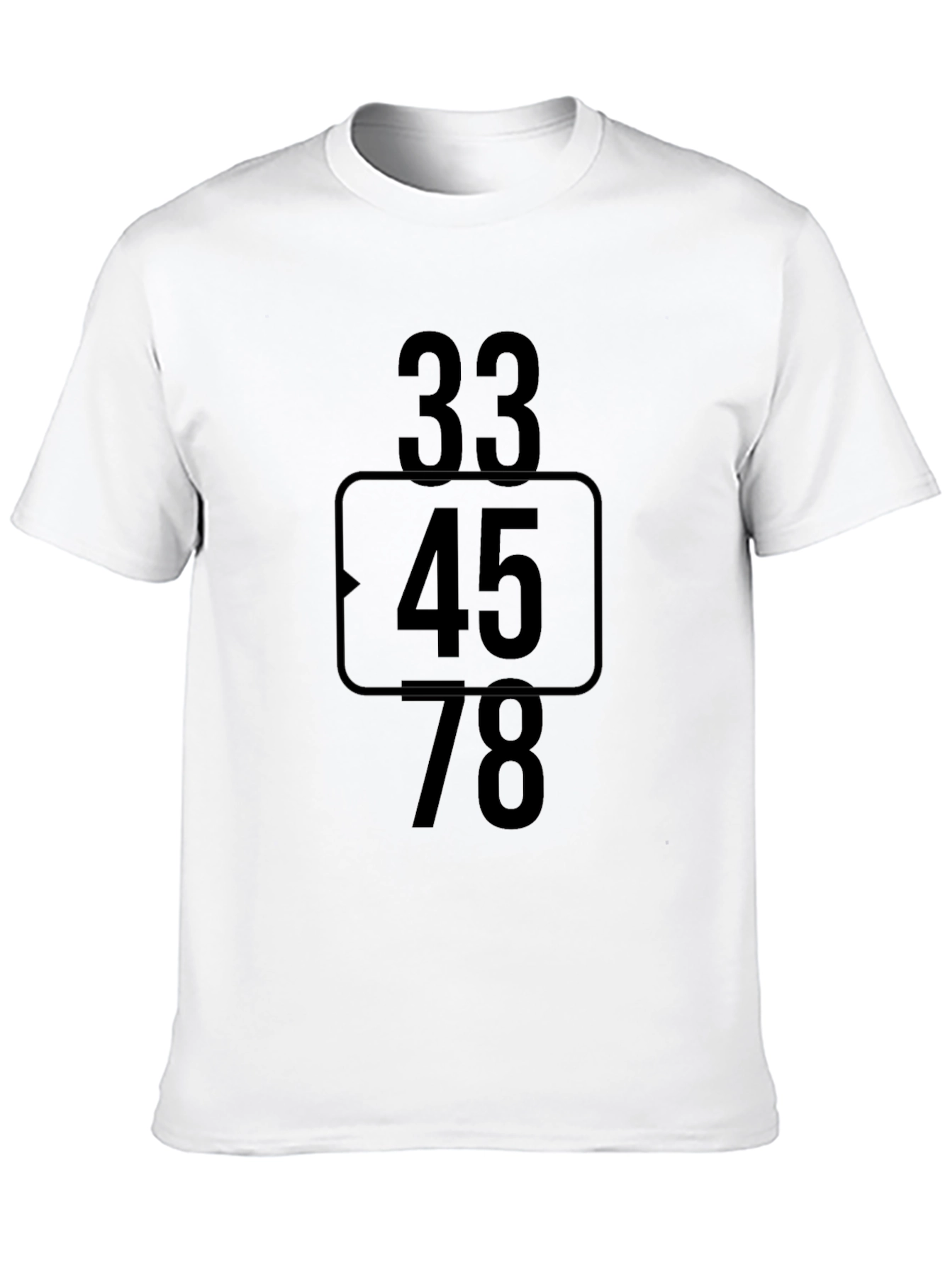 Numeric Graphic Black T-Shirt