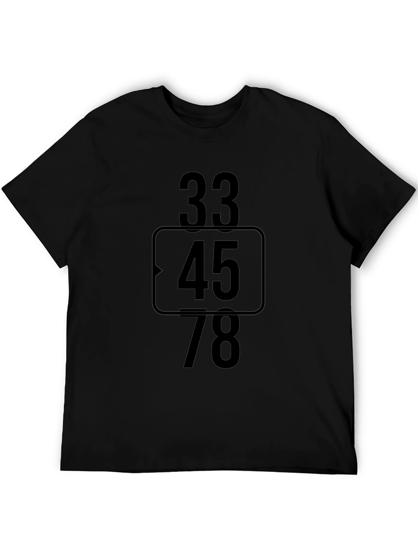 Numeric Graphic Black T-Shirt