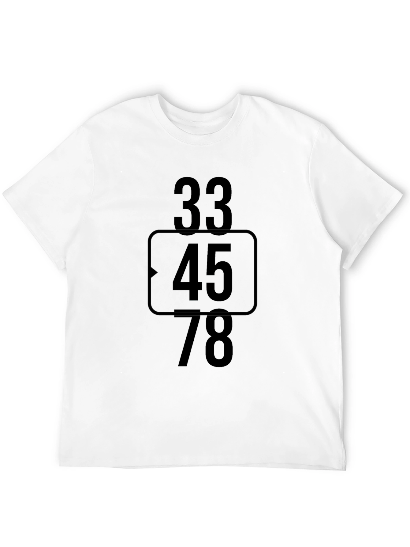 Numeric Graphic Black T-Shirt