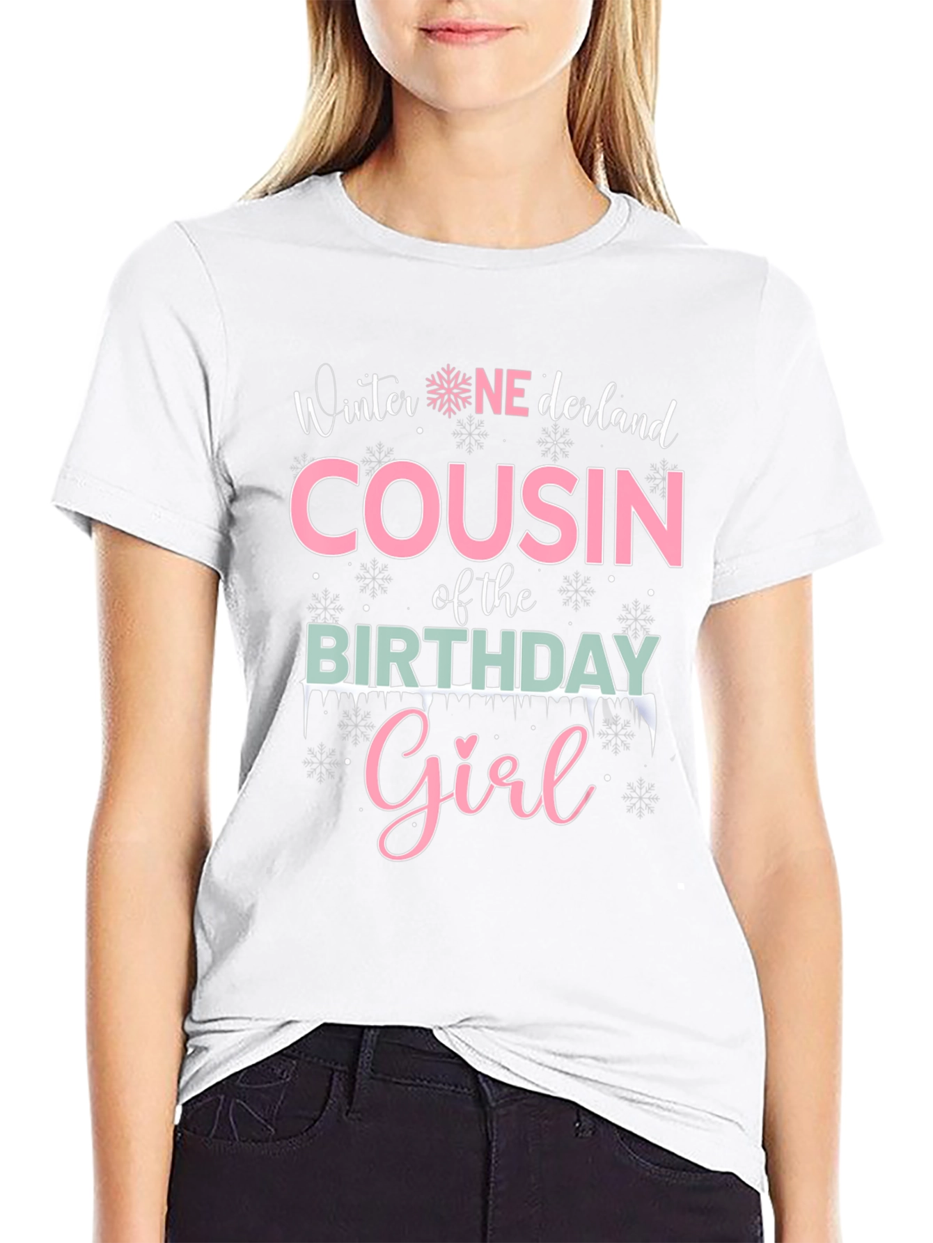 Winter Cousin of the Birthday Girl T-Shirt