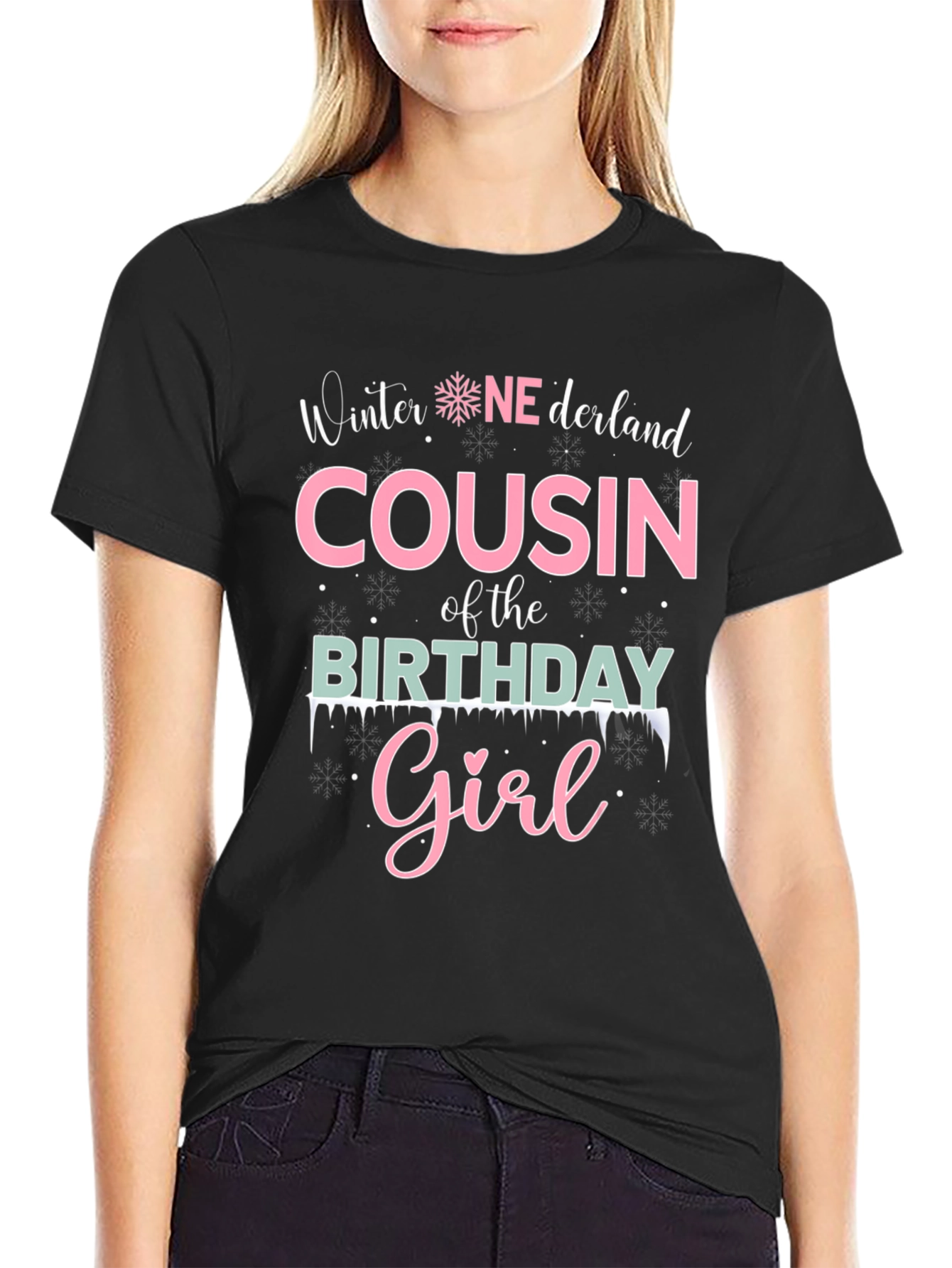 Winter Cousin of the Birthday Girl T-Shirt
