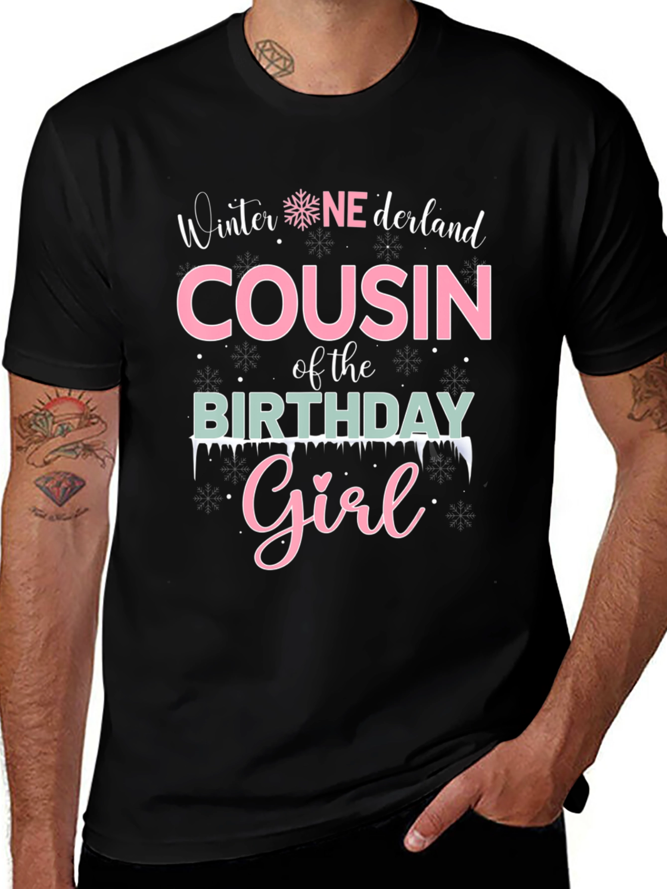 Winter Cousin of the Birthday Girl T-Shirt