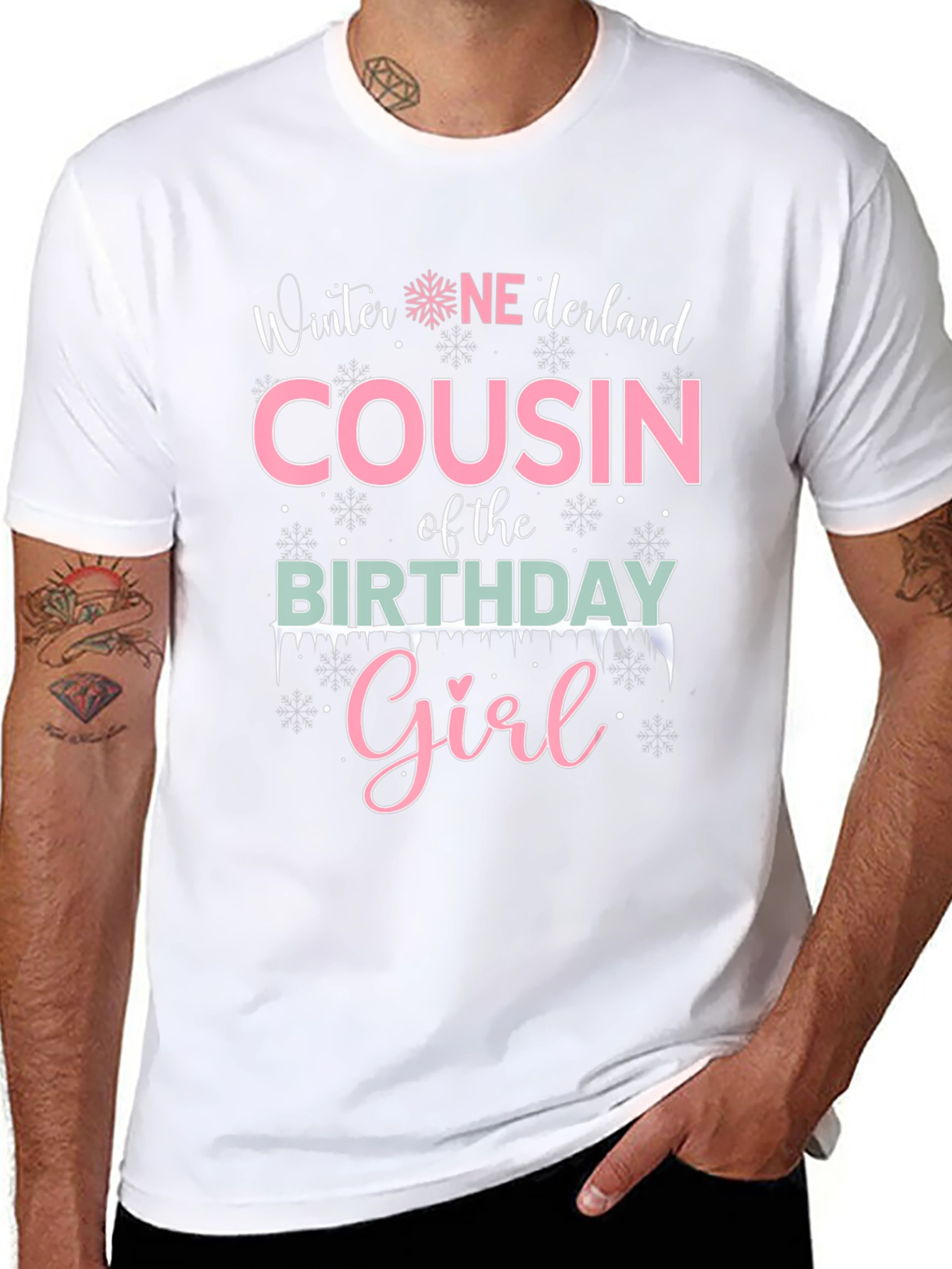 Winter Cousin of the Birthday Girl T-Shirt