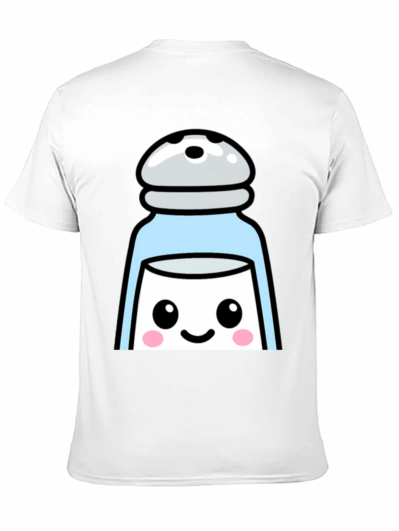 Cute Salt Shaker Graphic T-Shirt - Black