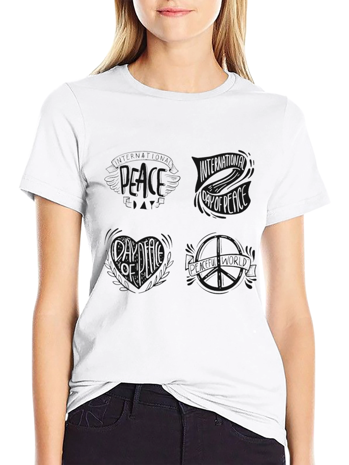 Mens Black Graphic Tee - Stylish & Comfortable