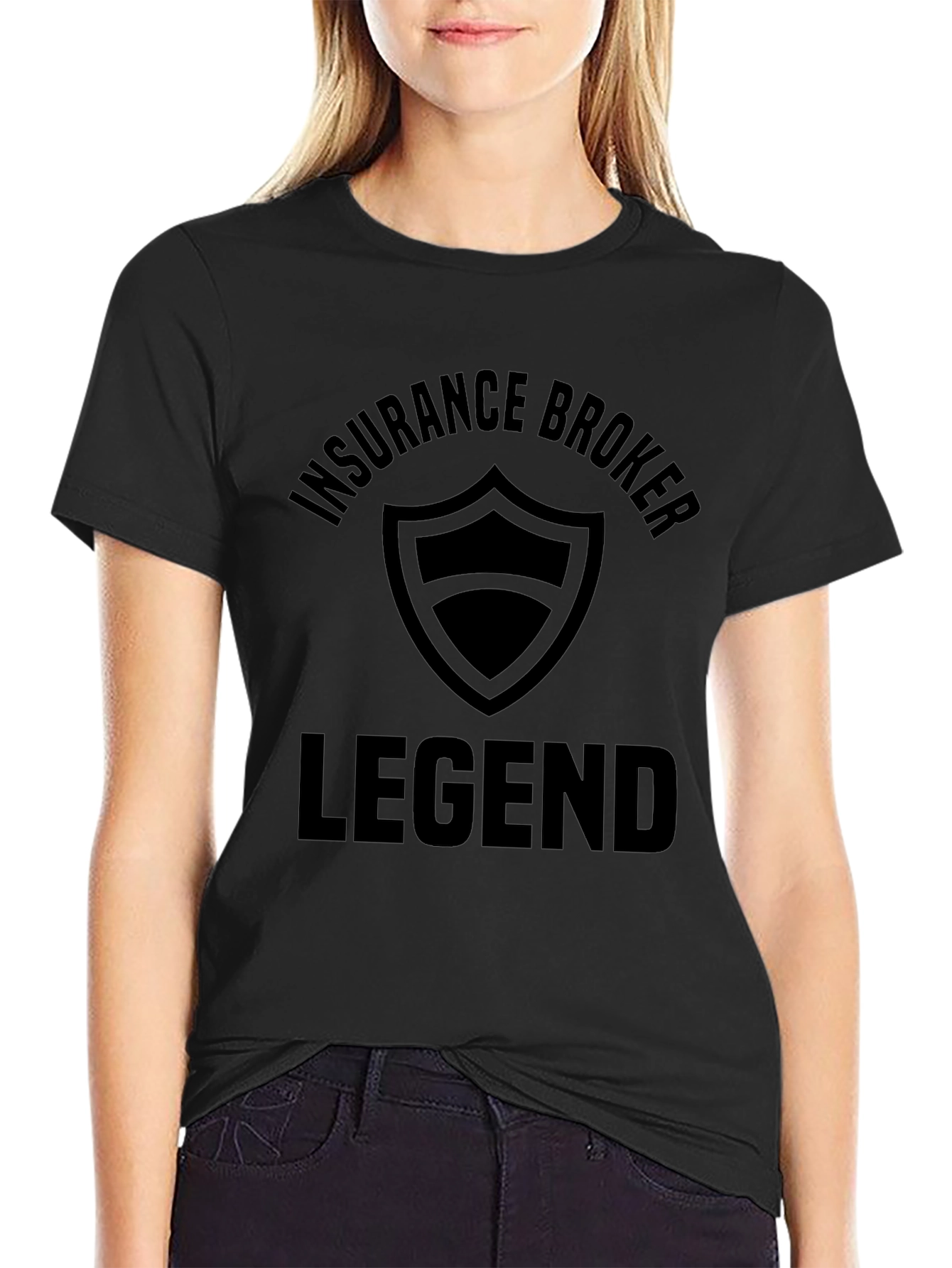 Insurance Broker Legend Black T-Shirt